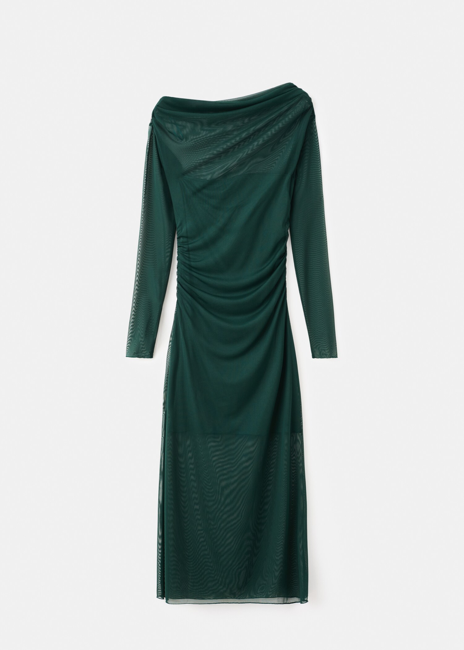 Vestido asimétrico semitransparente - Artículo sin modelo