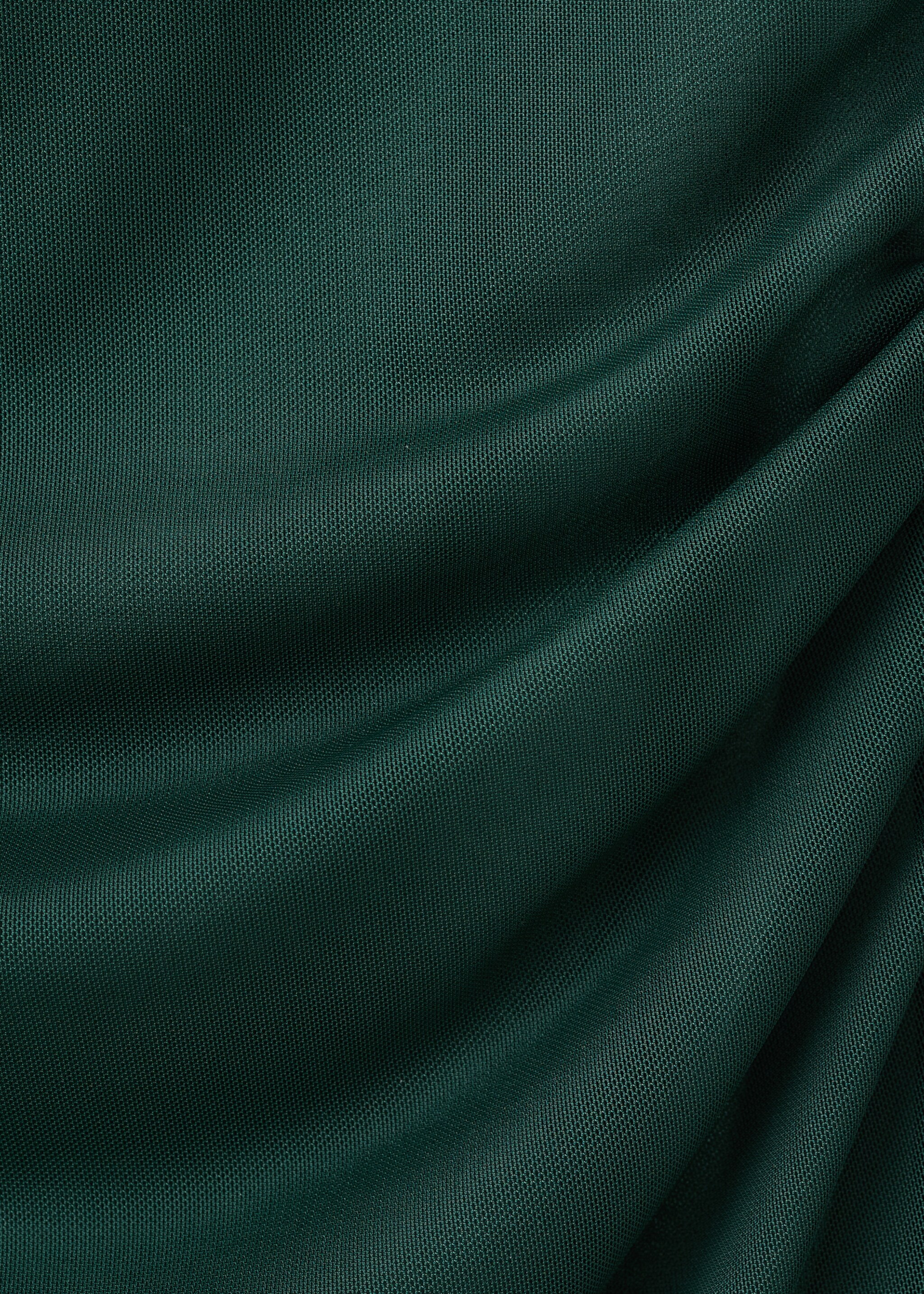 Semi-transparent asymmetric dress - Details of the article 0, Green. Ref: 17059212-00.