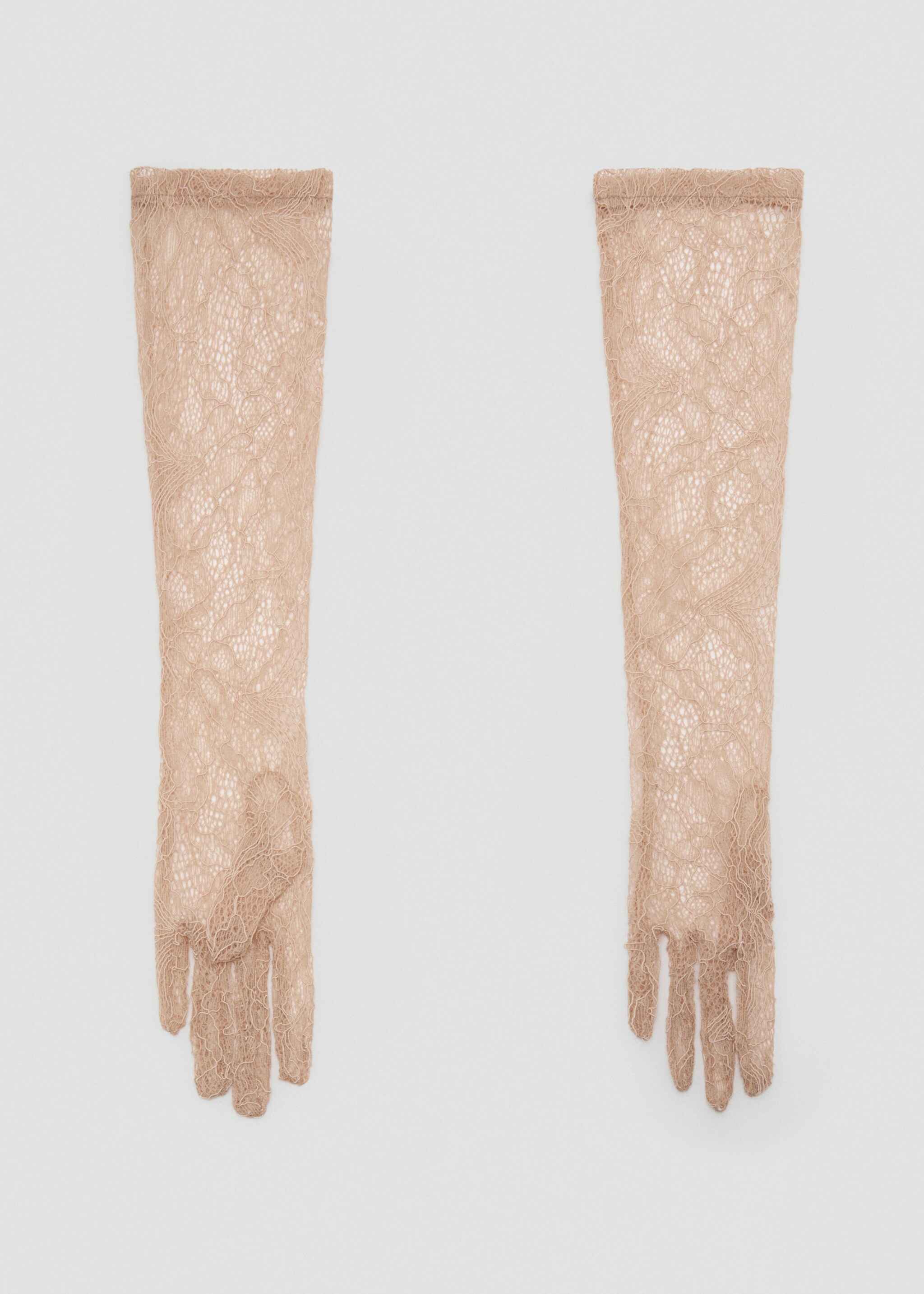 Gants longs en dentelle - Article sans modèle, Nude. Ref: 17059406-00.