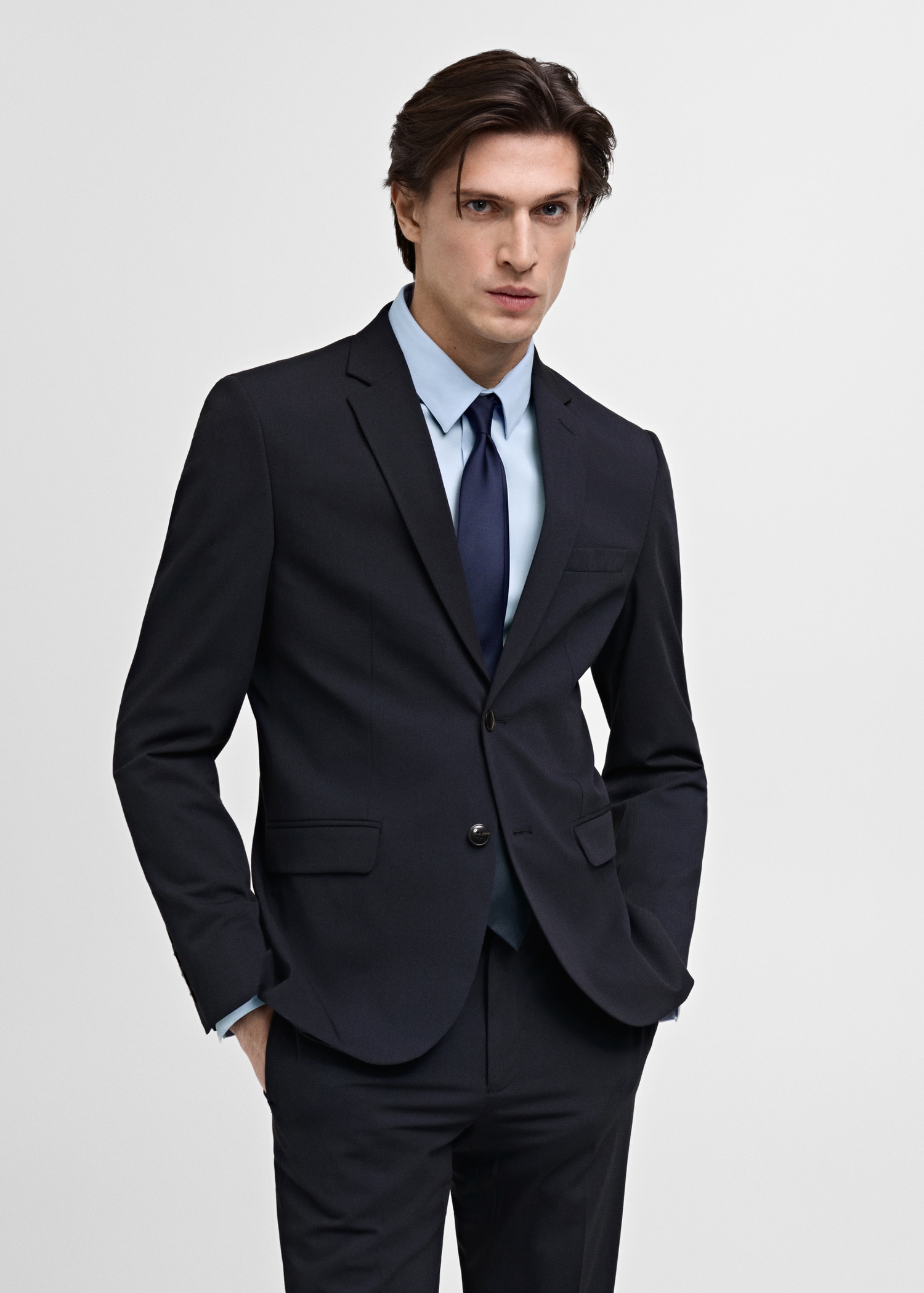 Super slim-fit suit jacket in stretch fabric Men MANGO Philippines
