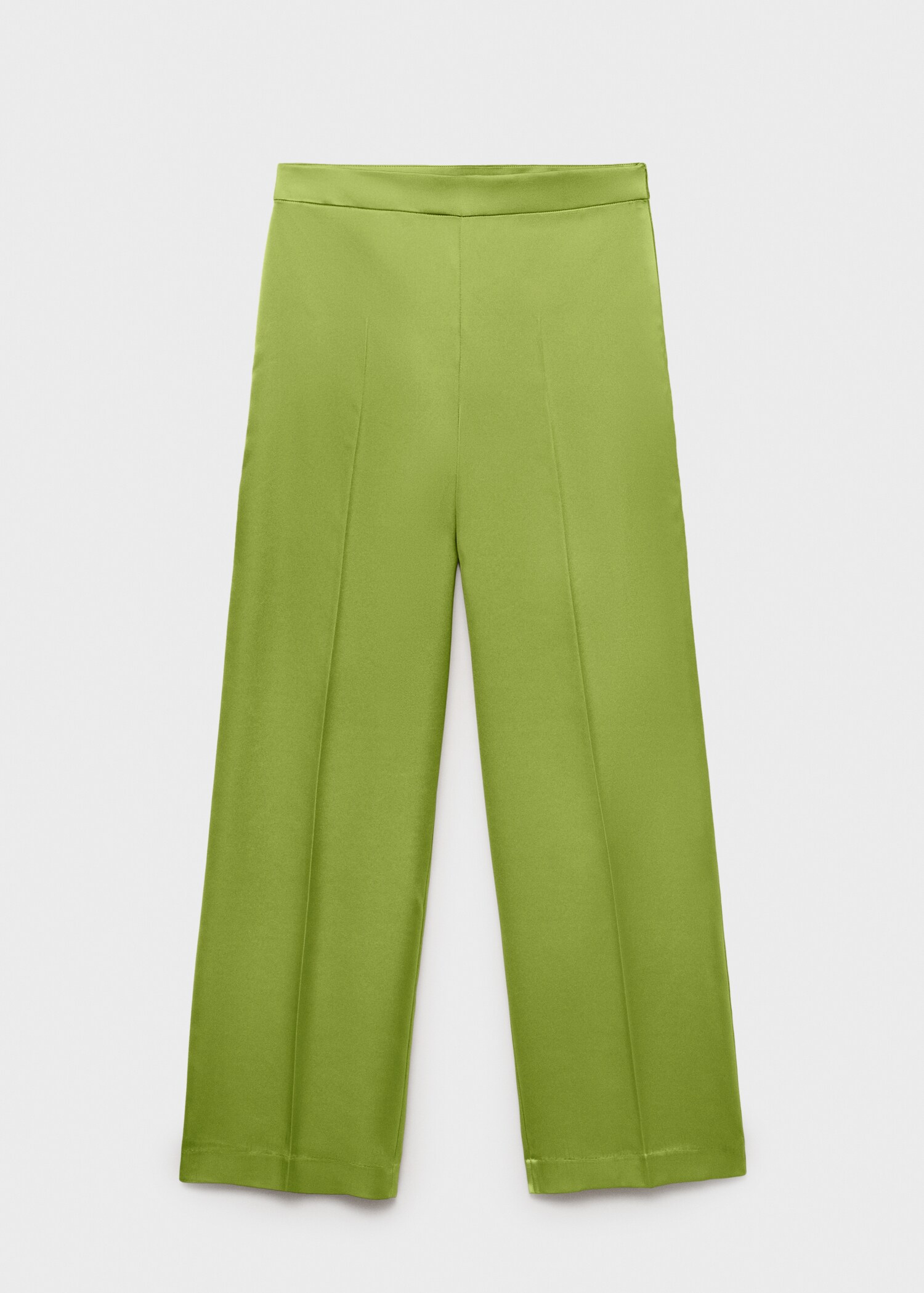 Satin straight-fit trousers - Article without model