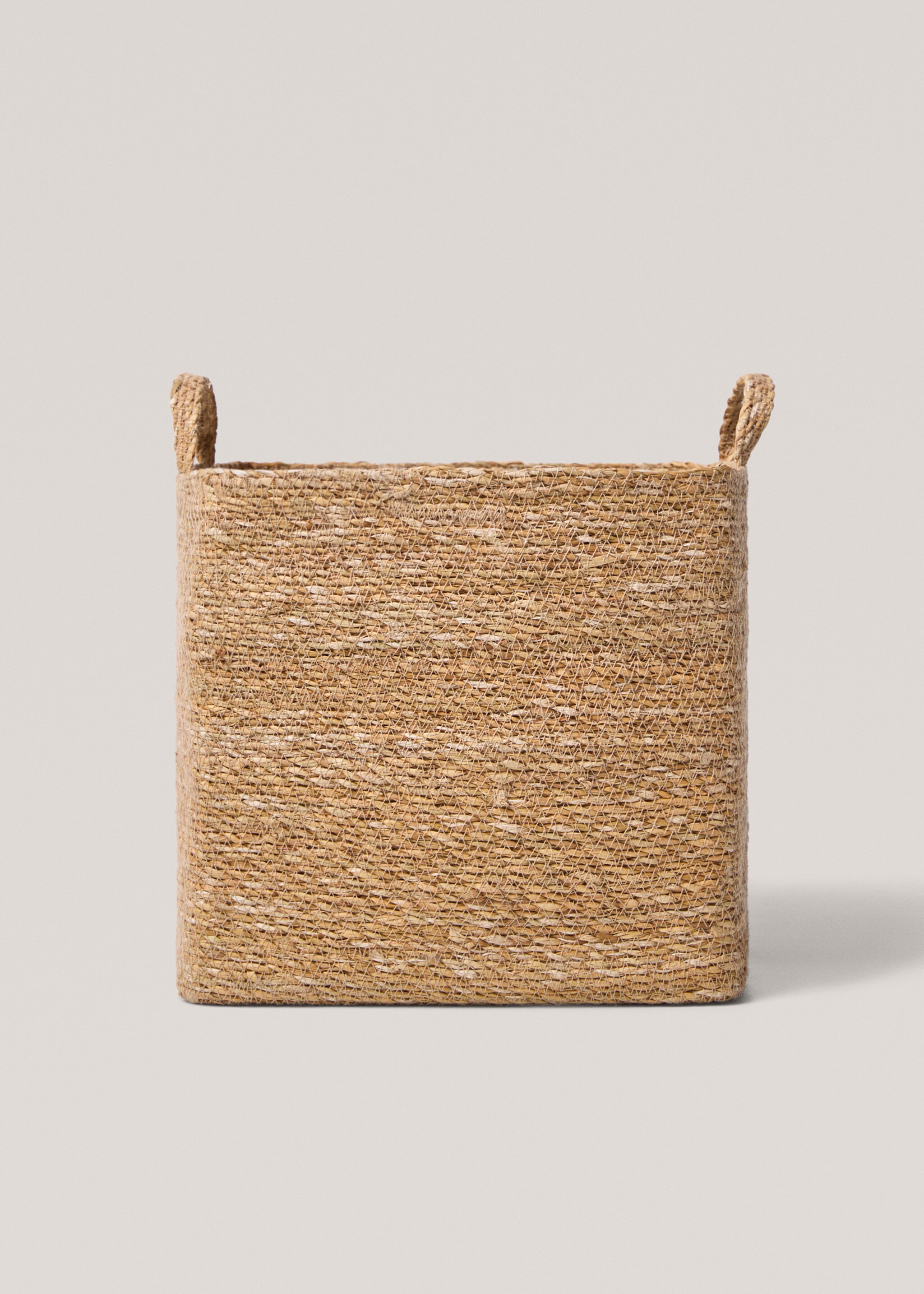Coș dreptunghiular din fibre naturale 32x30 cm - Articol fără model