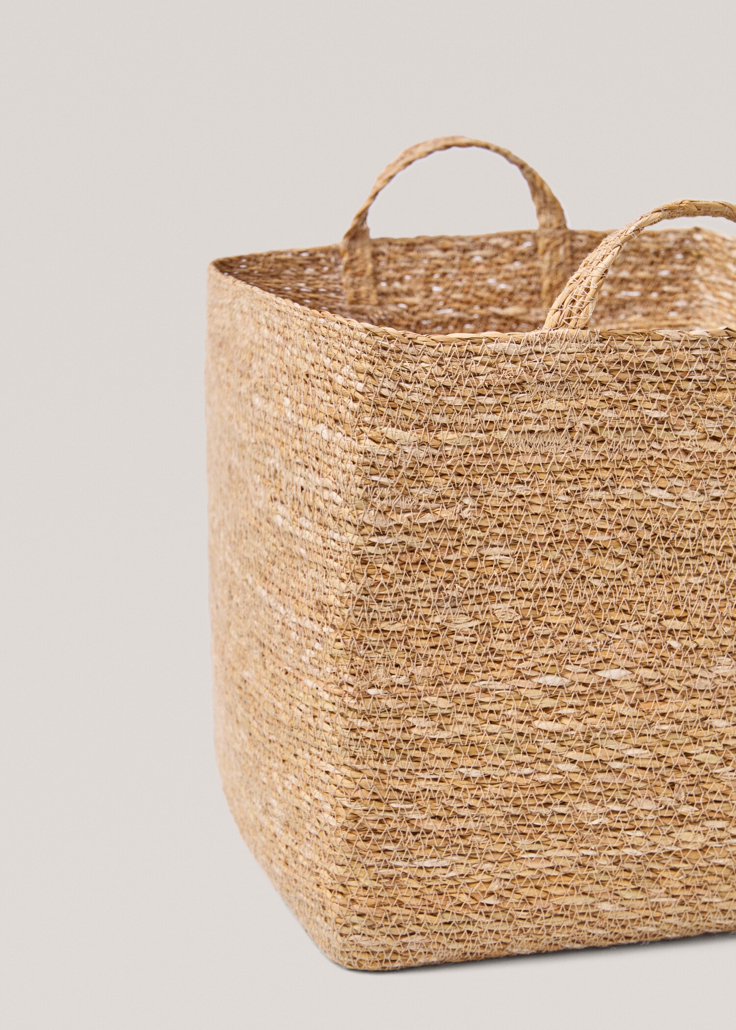 Kleiner rechteckiger Korb aus Naturmaterialien - Detail des Artikels 3
