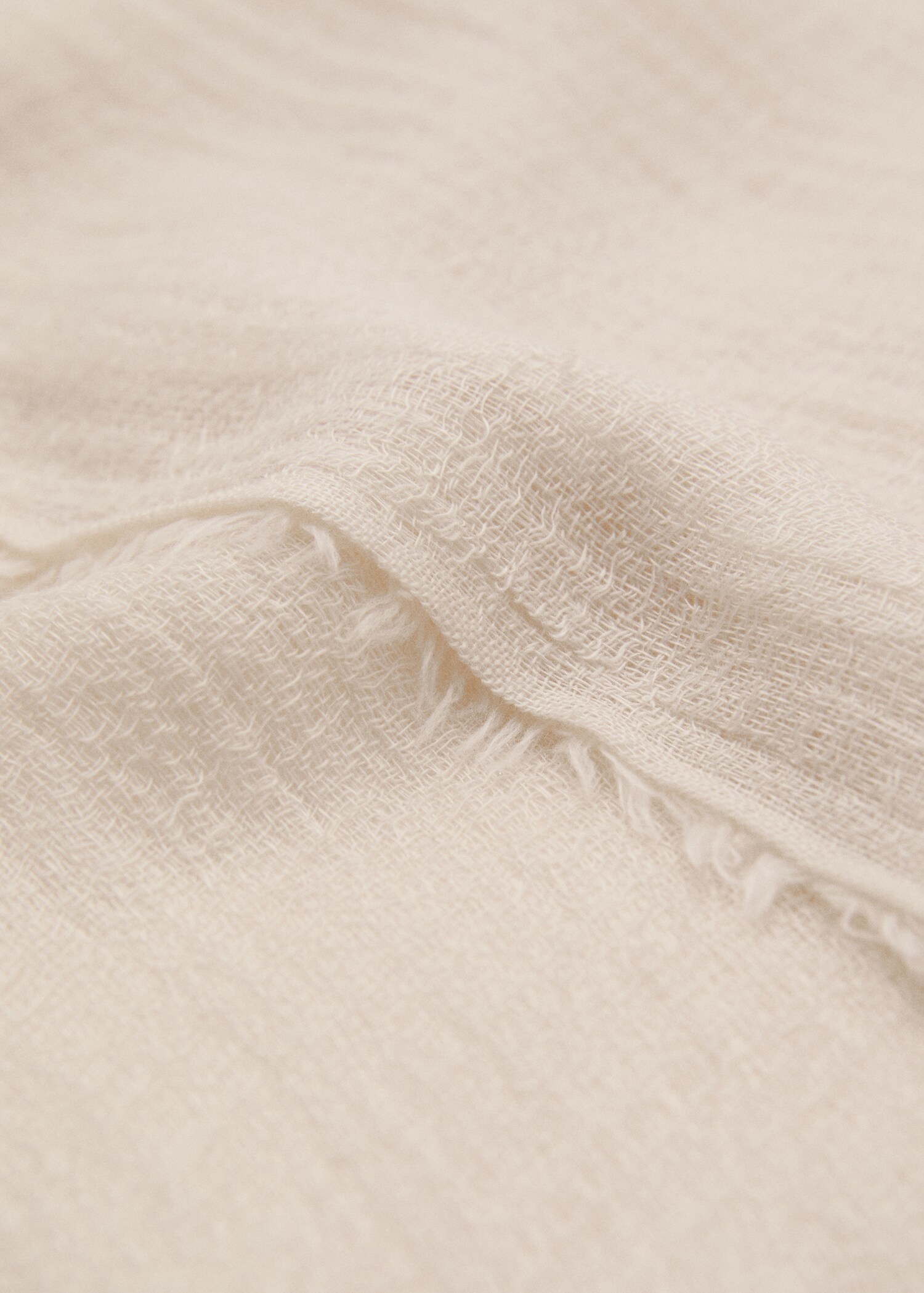 Frayed edge scarf - Medium plane