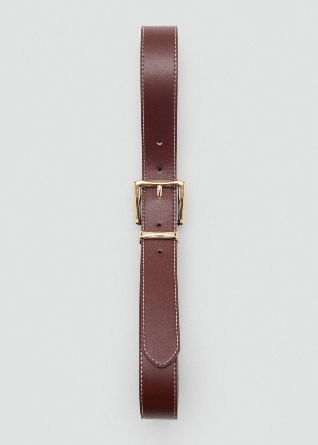 Rounded buckle belt - Women | MANGO Japan