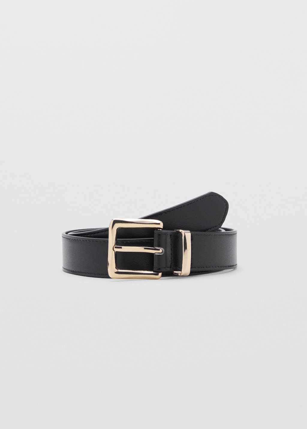 Stitched belt with square buckle - image 2