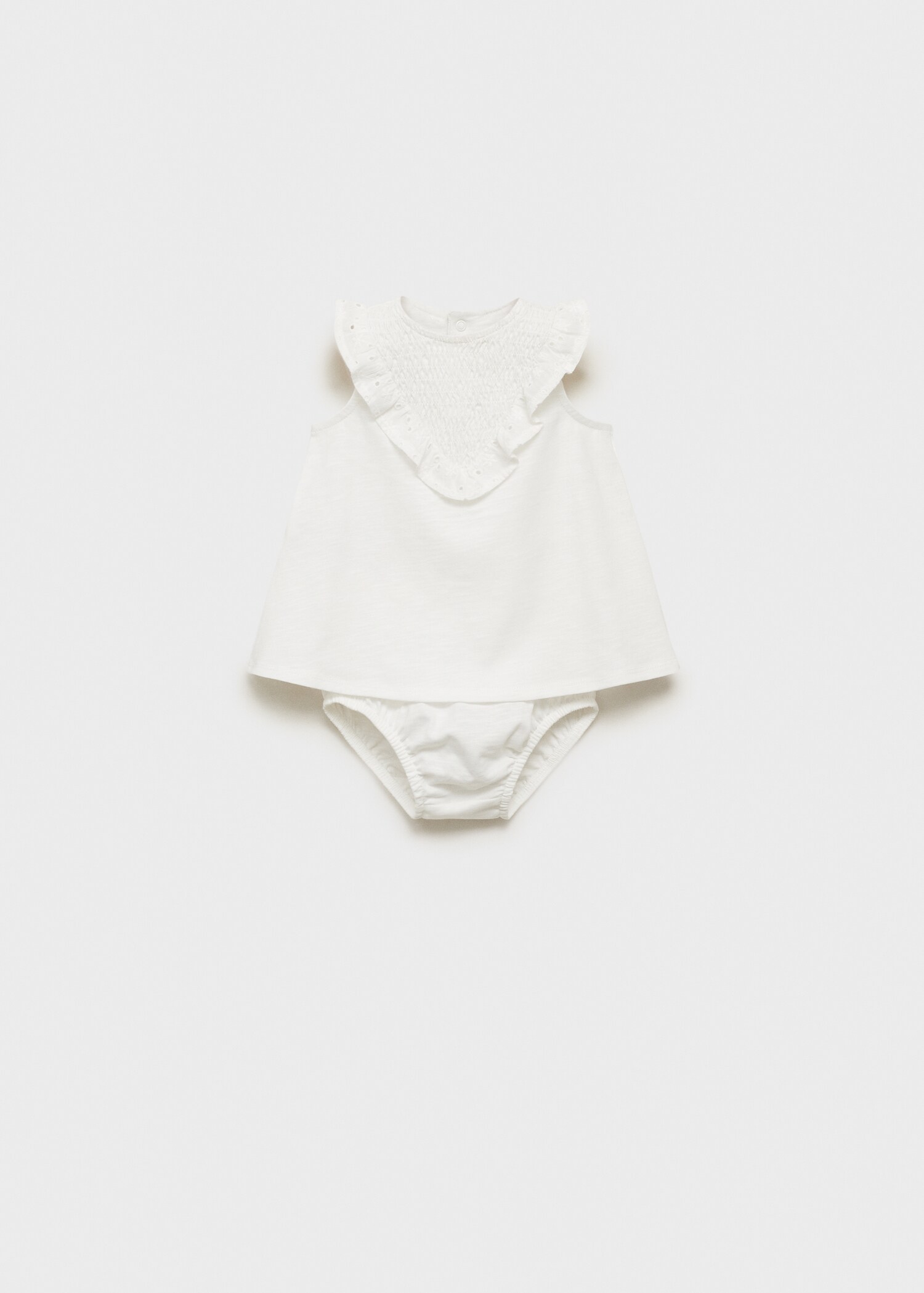 Ruffled dress and frog - Article without model