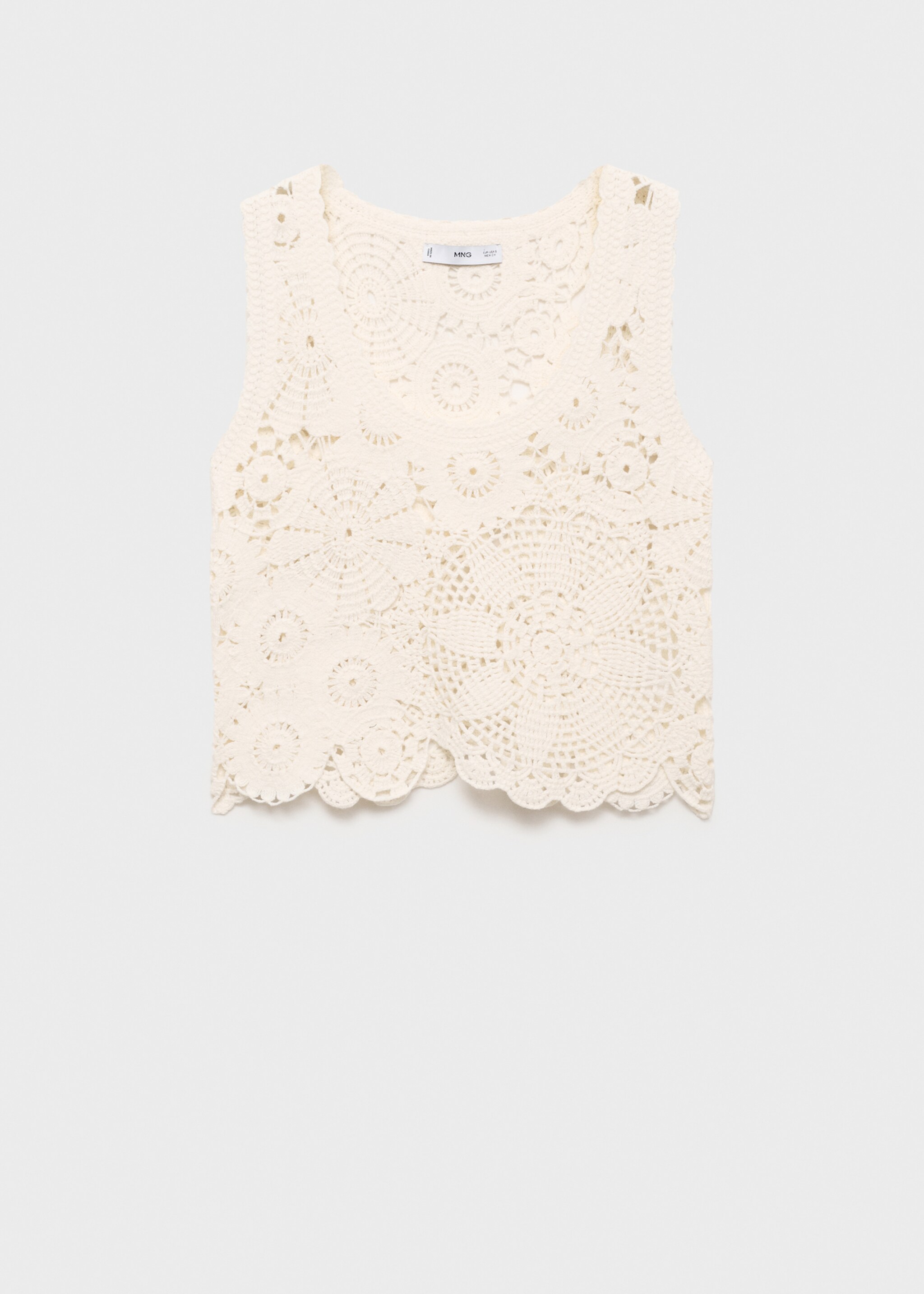 Top crochet flores - Artículo sin modelo