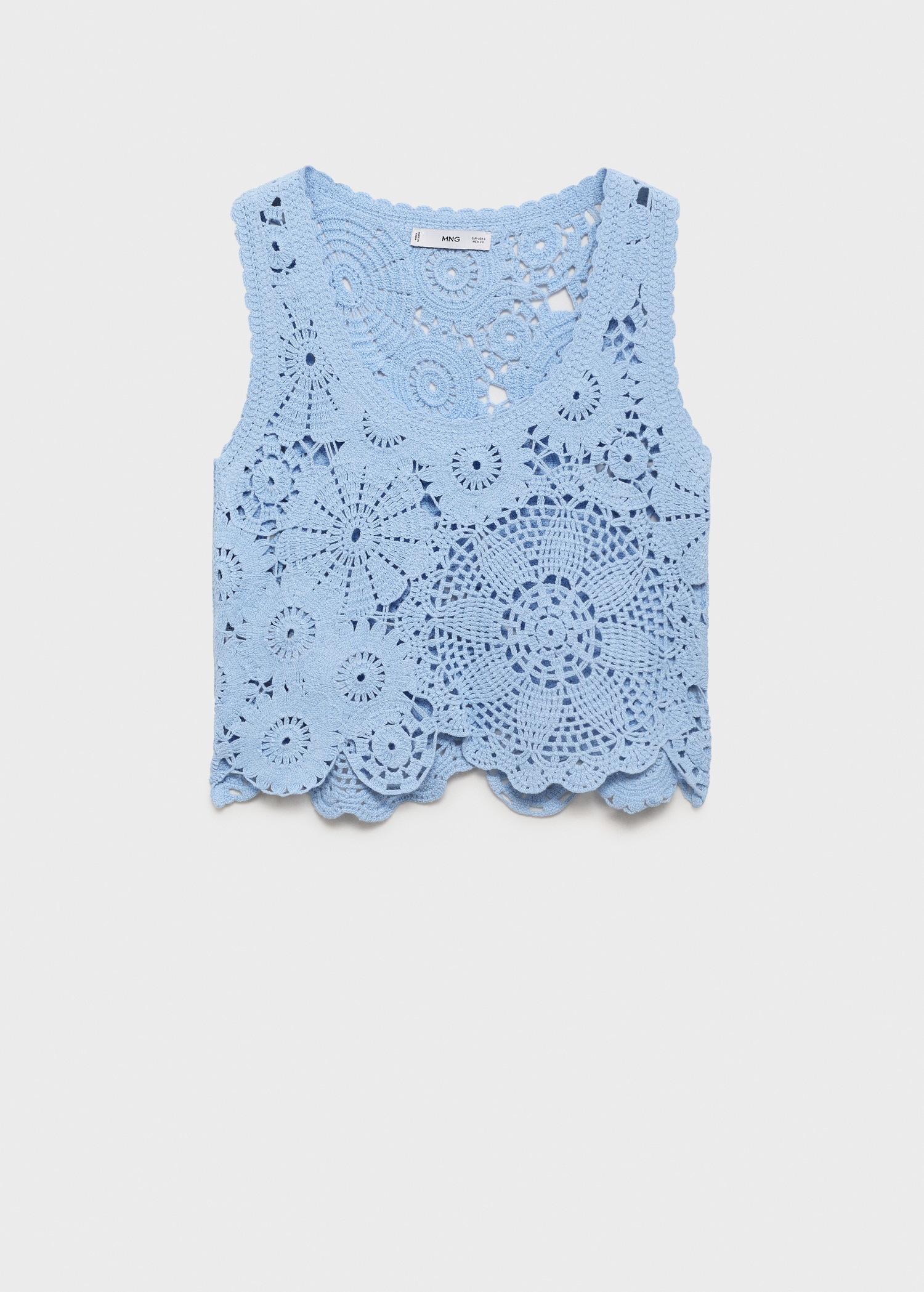 Top crochet fleurs - Article sans modèle