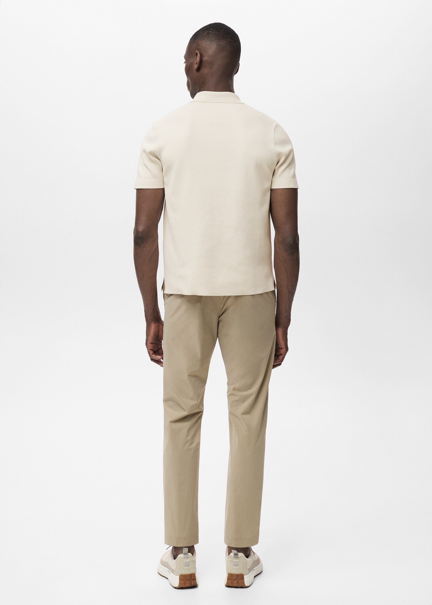 Slim-fit water-repellent pants - Reverse of the article