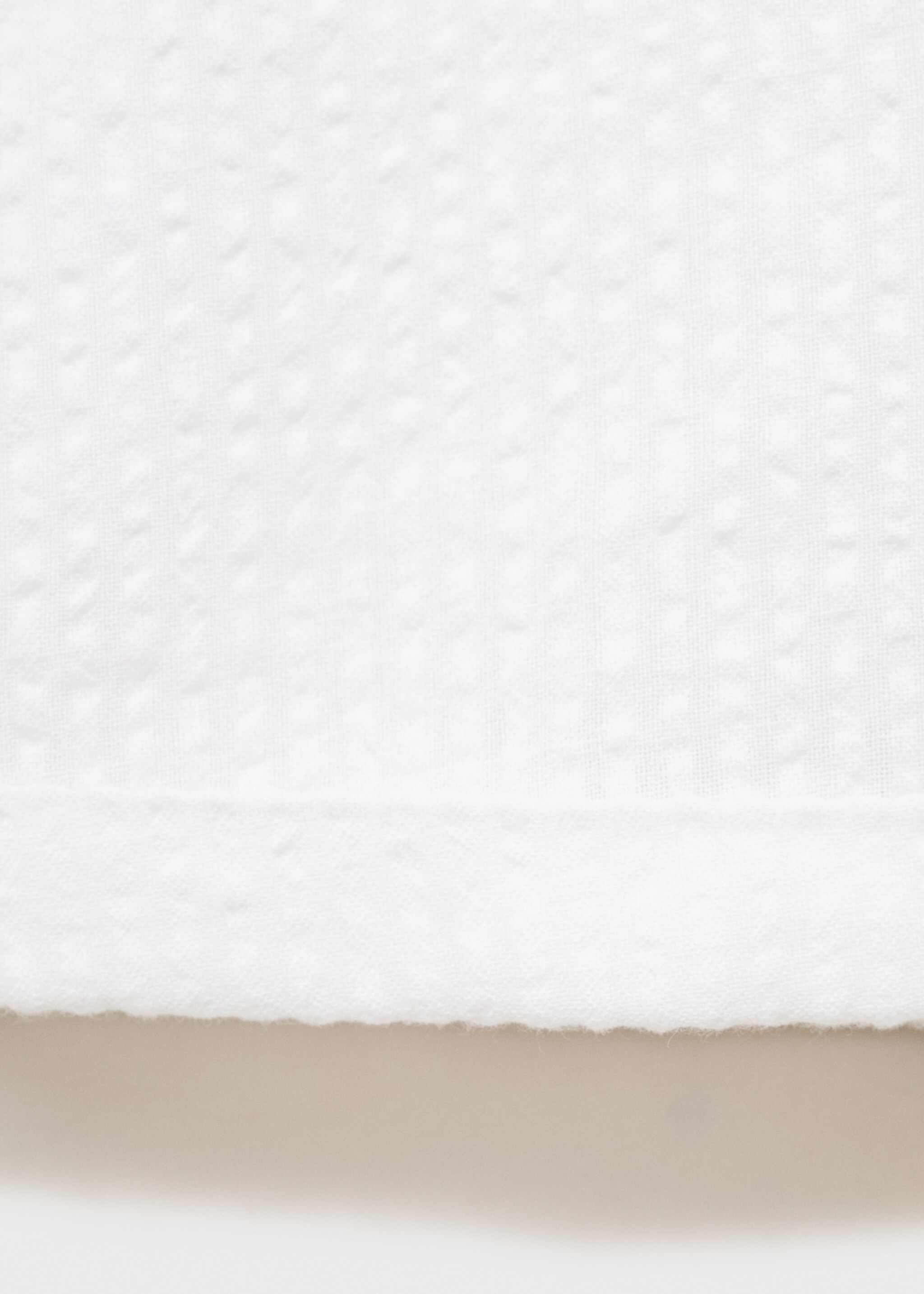 Textured cotton dungarees - Details of the article 0