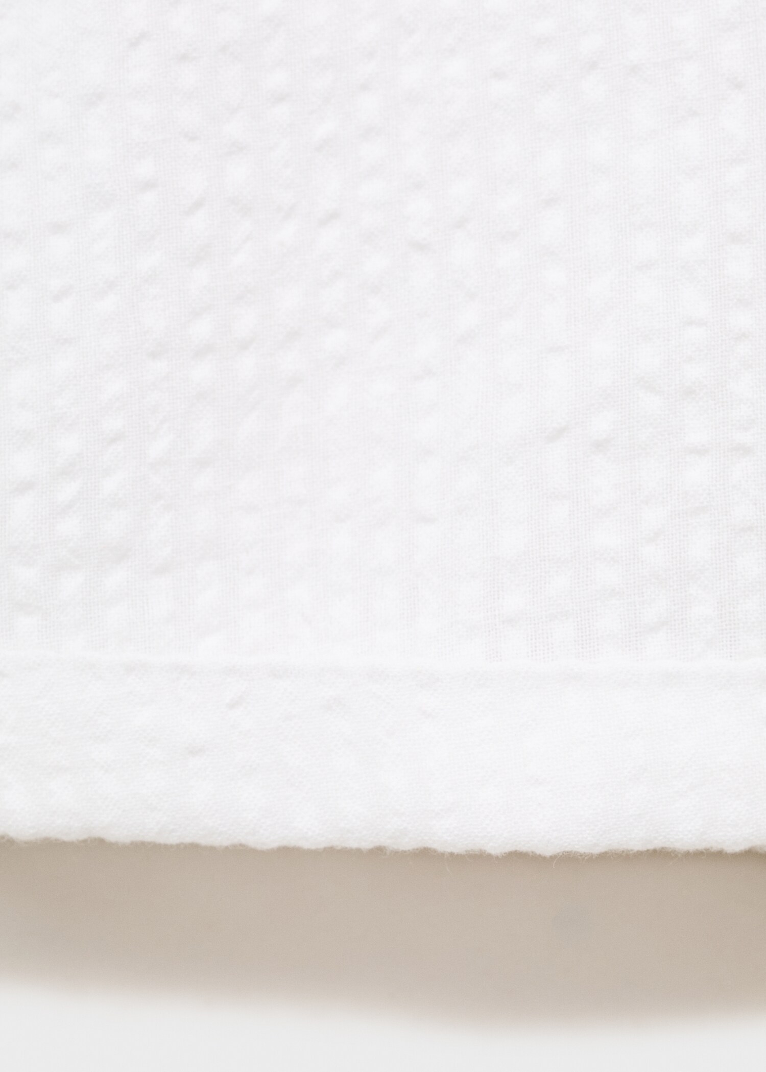 Textured cotton dungarees - Details of the article 0