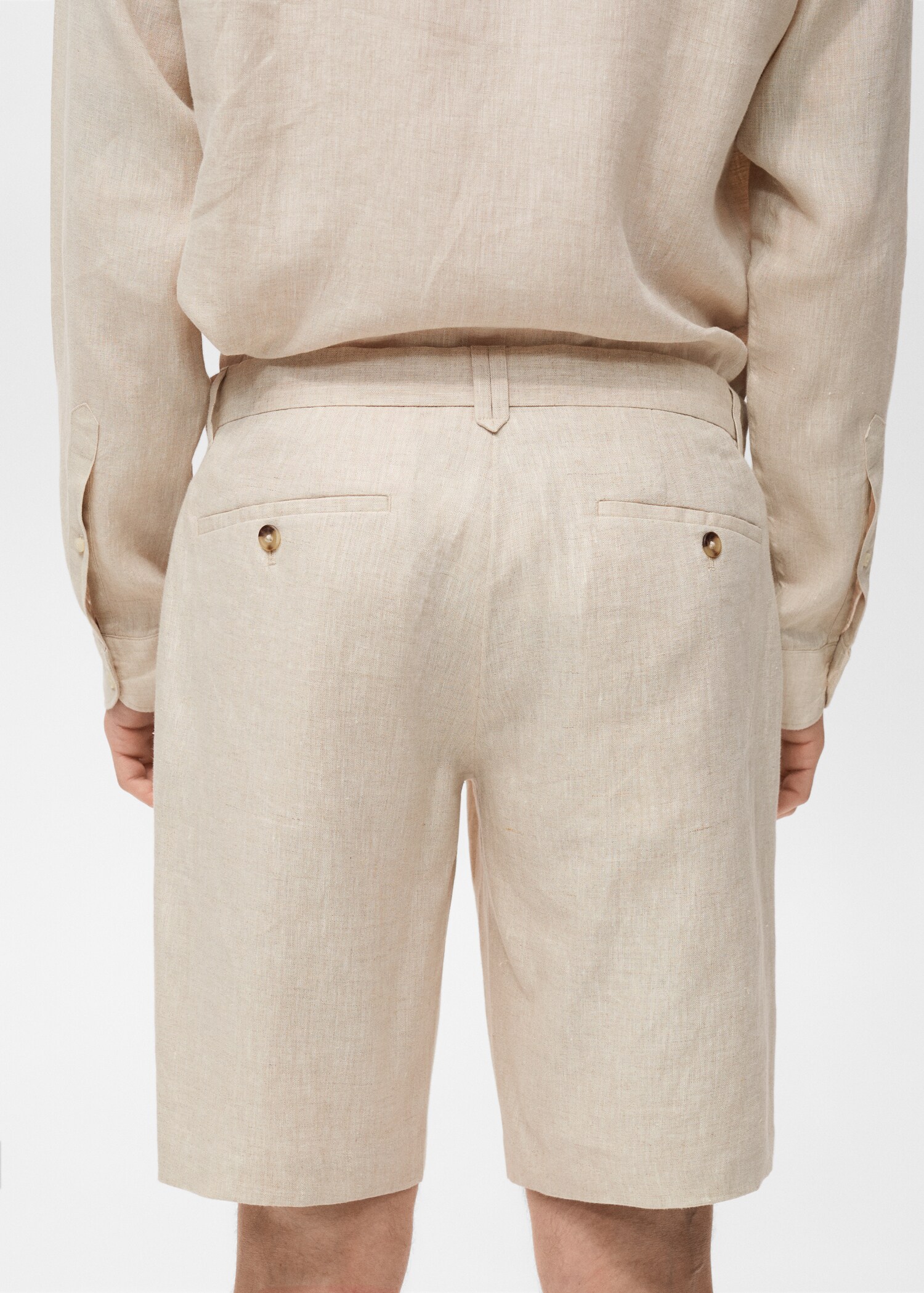 Bermuda slim-fit 100 % lin - Détail de l'article 6