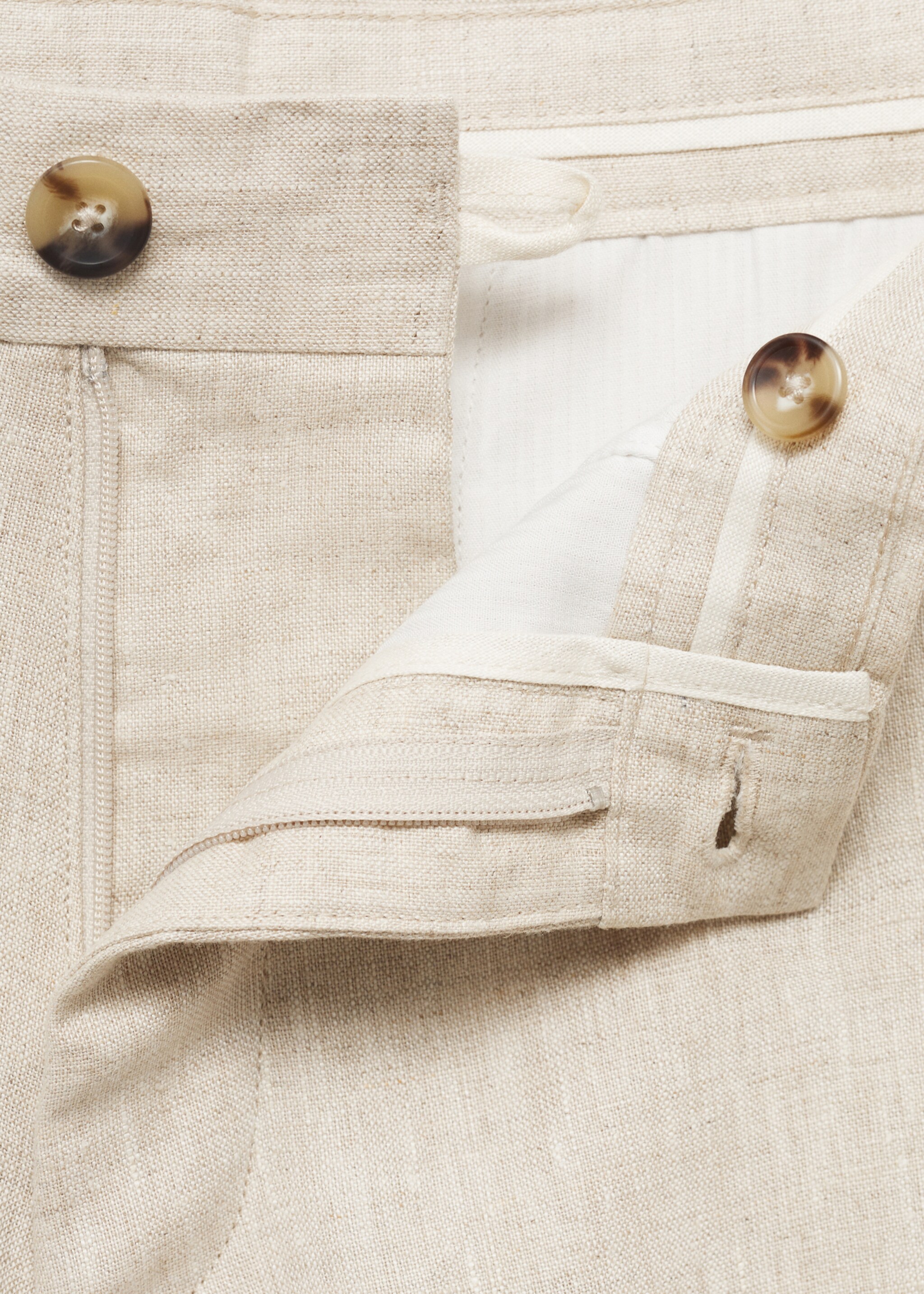 Bermudas slim fit 100% lino - Detalle del artículo 8