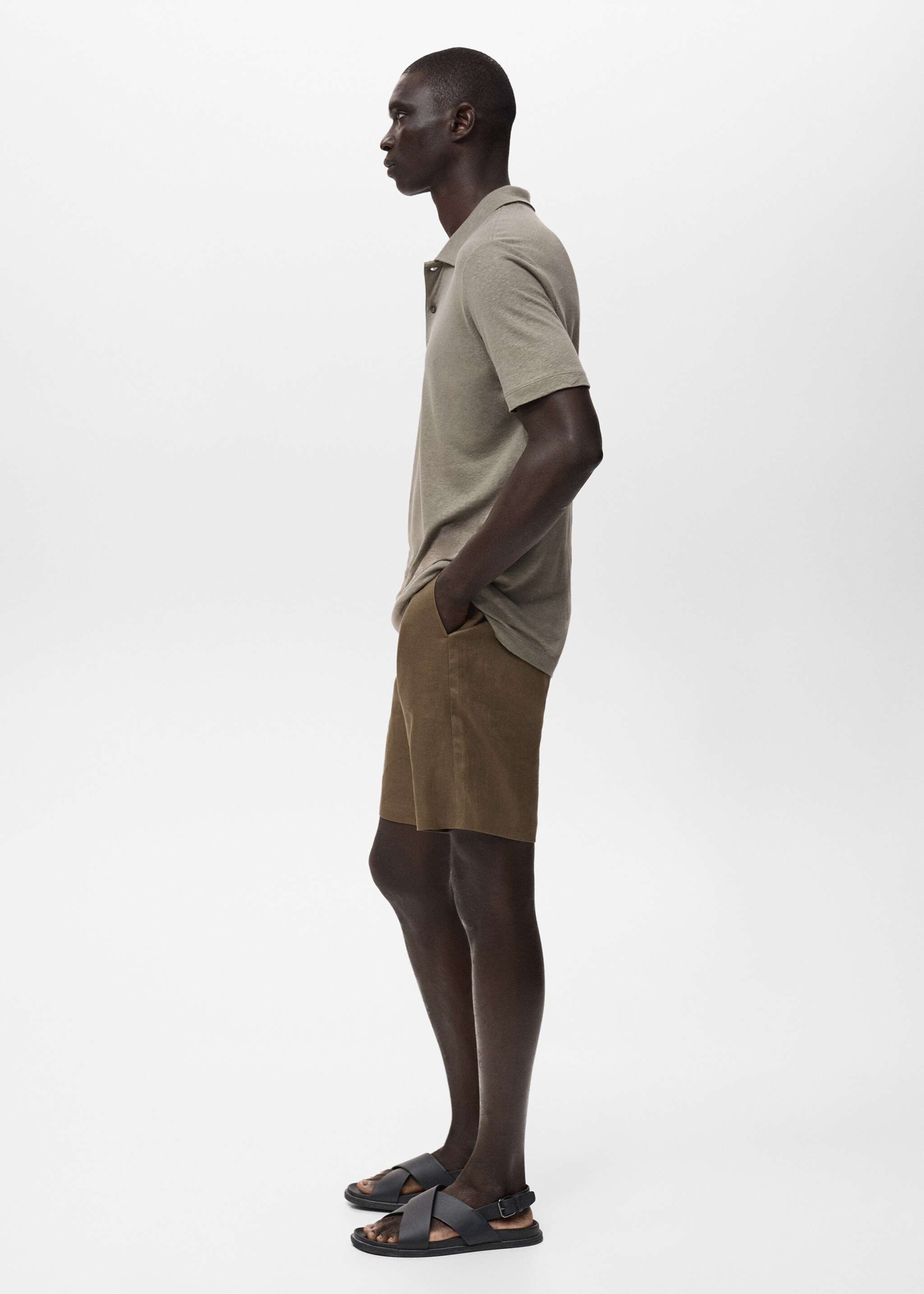 Bermudas slim fit 100% lino - Detalle del artículo 2