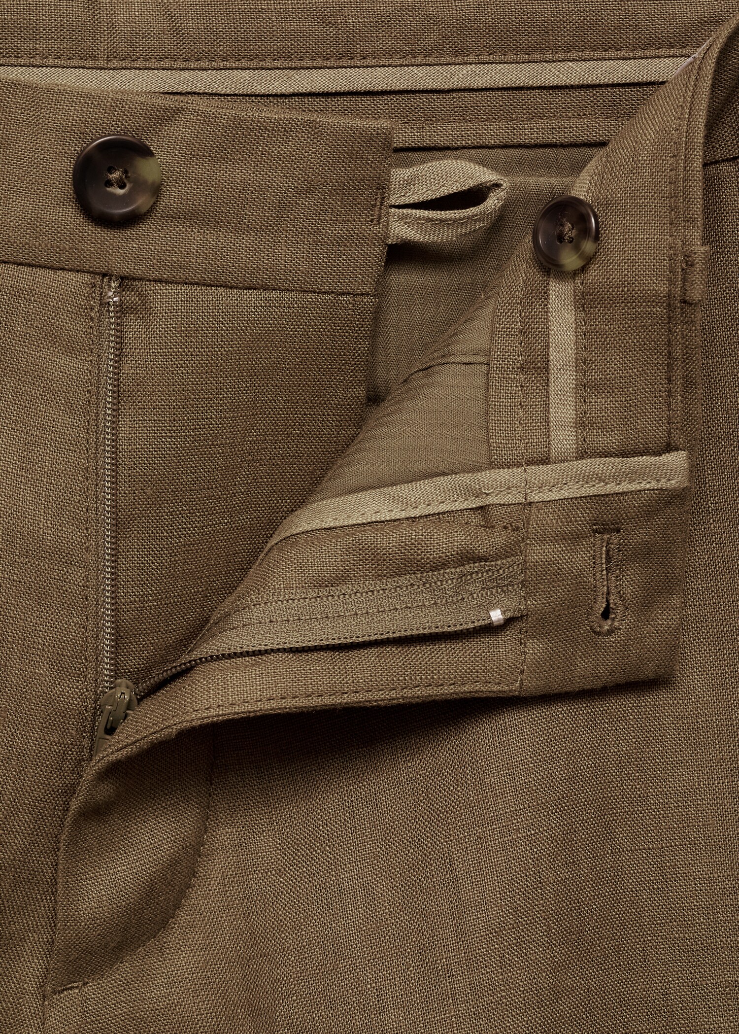 Bermuda slim-fit 100 % lin - Détail de l'article 8