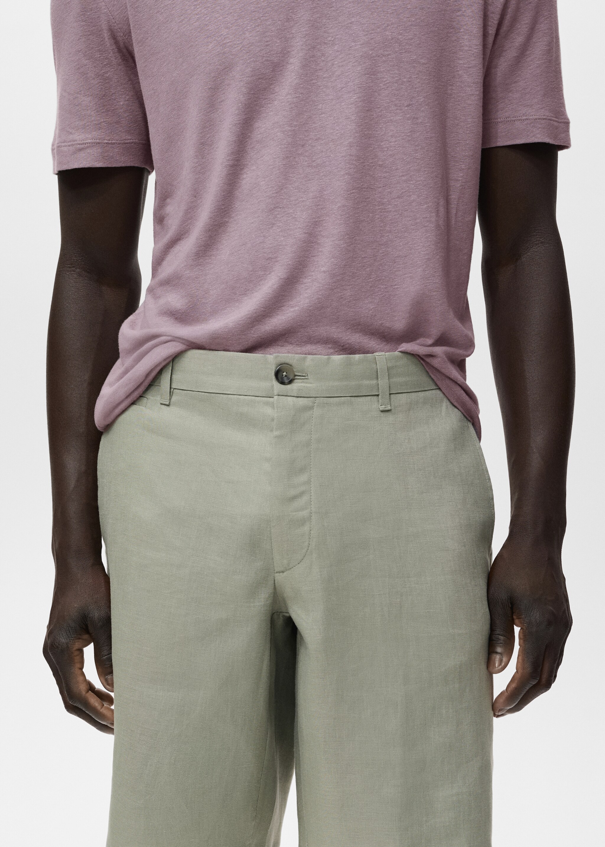 Bermuda slim-fit 100 % lin - Détail de l'article 1