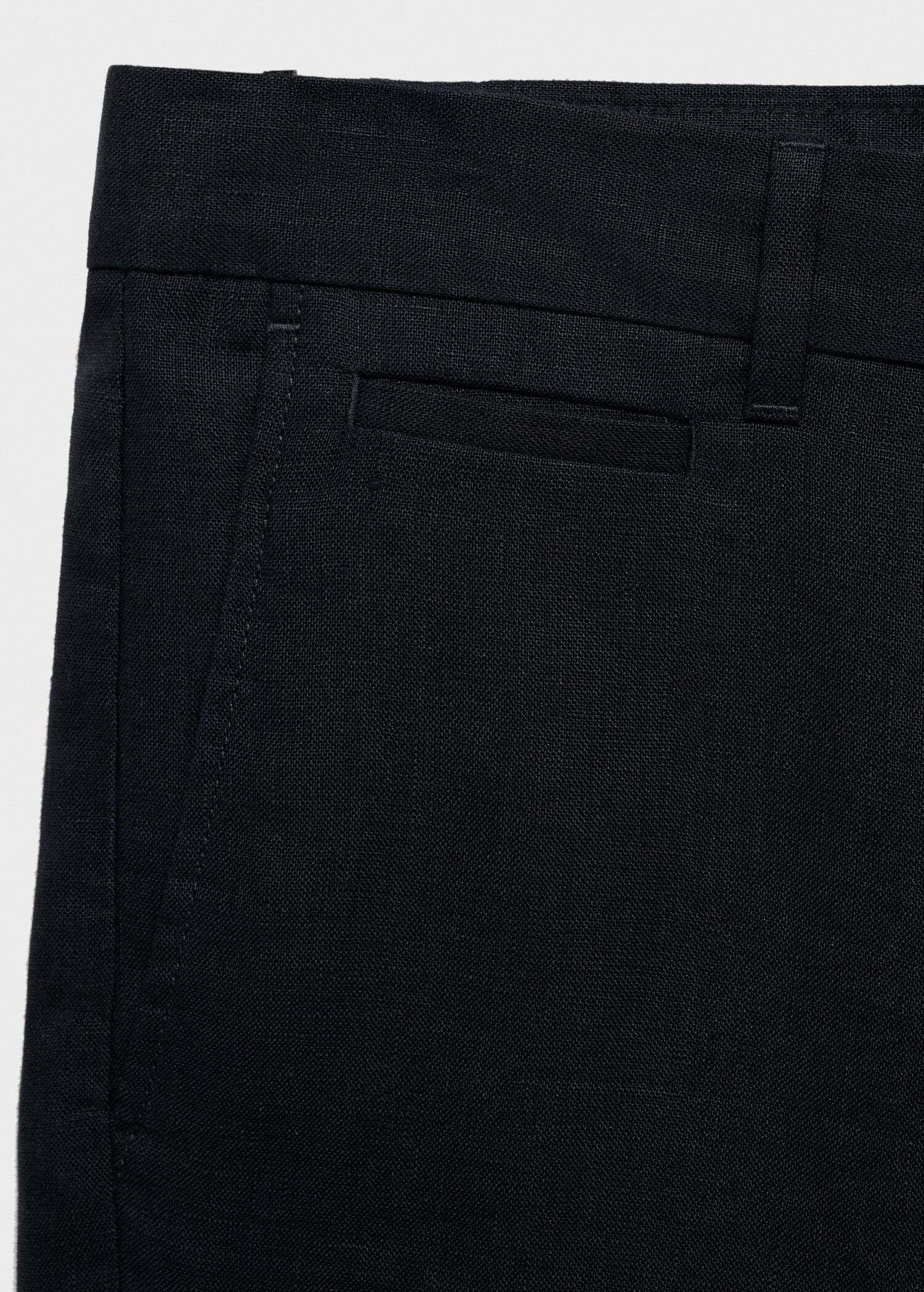 Slim fit bermude od 100 % lana - Detalji artikla 0