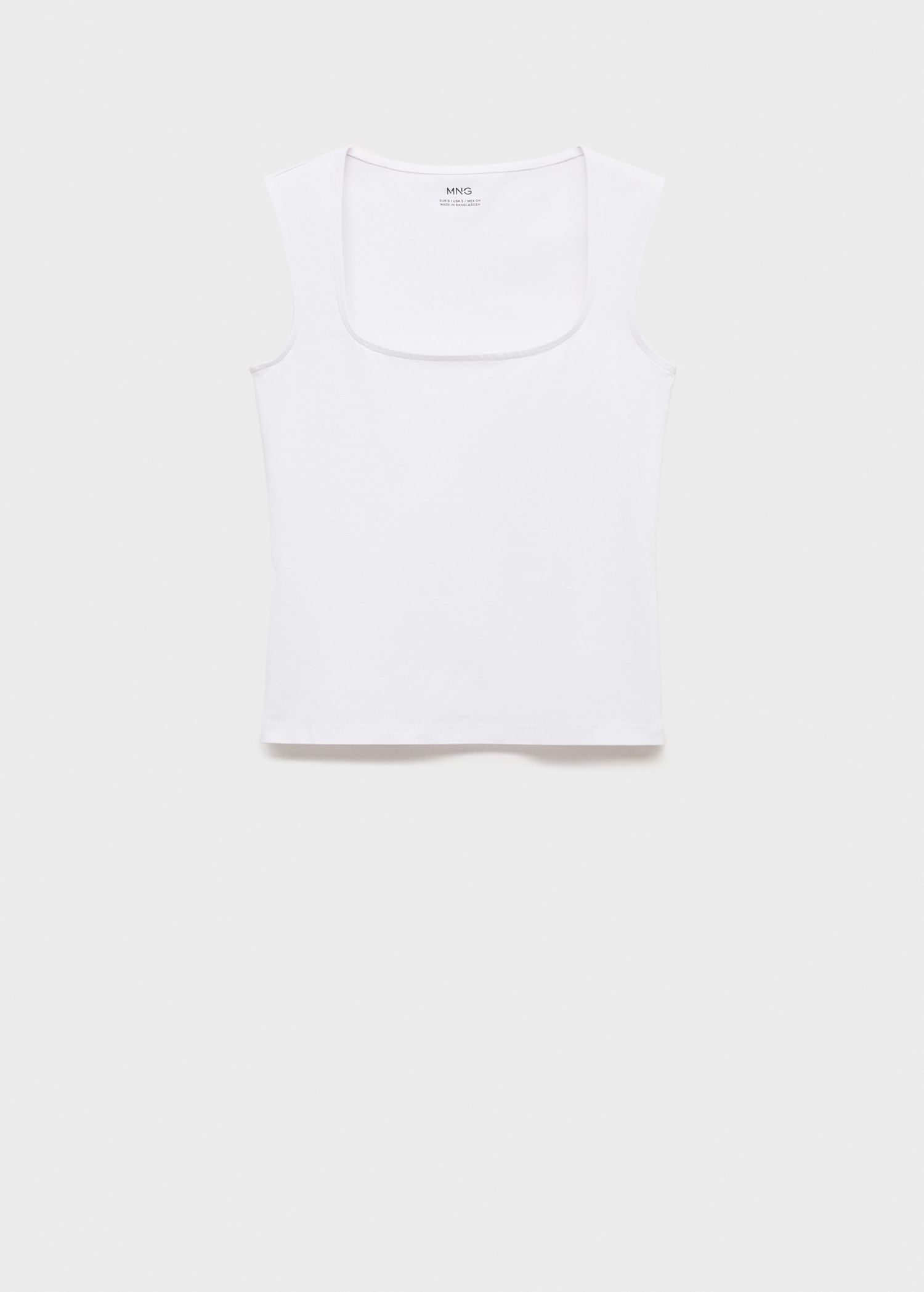 Knitted top with wide straps - Article without model