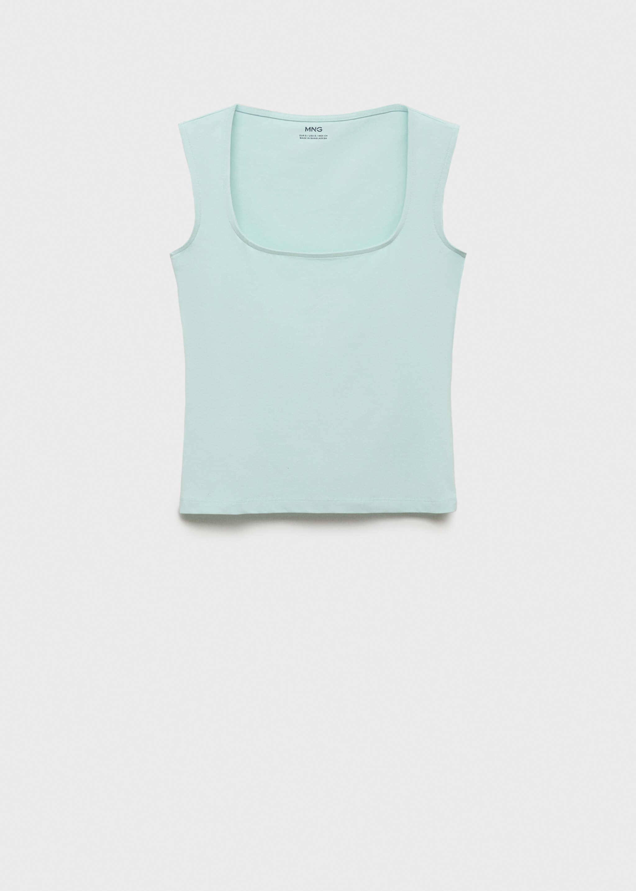 Knitted top with wide straps - Article without model