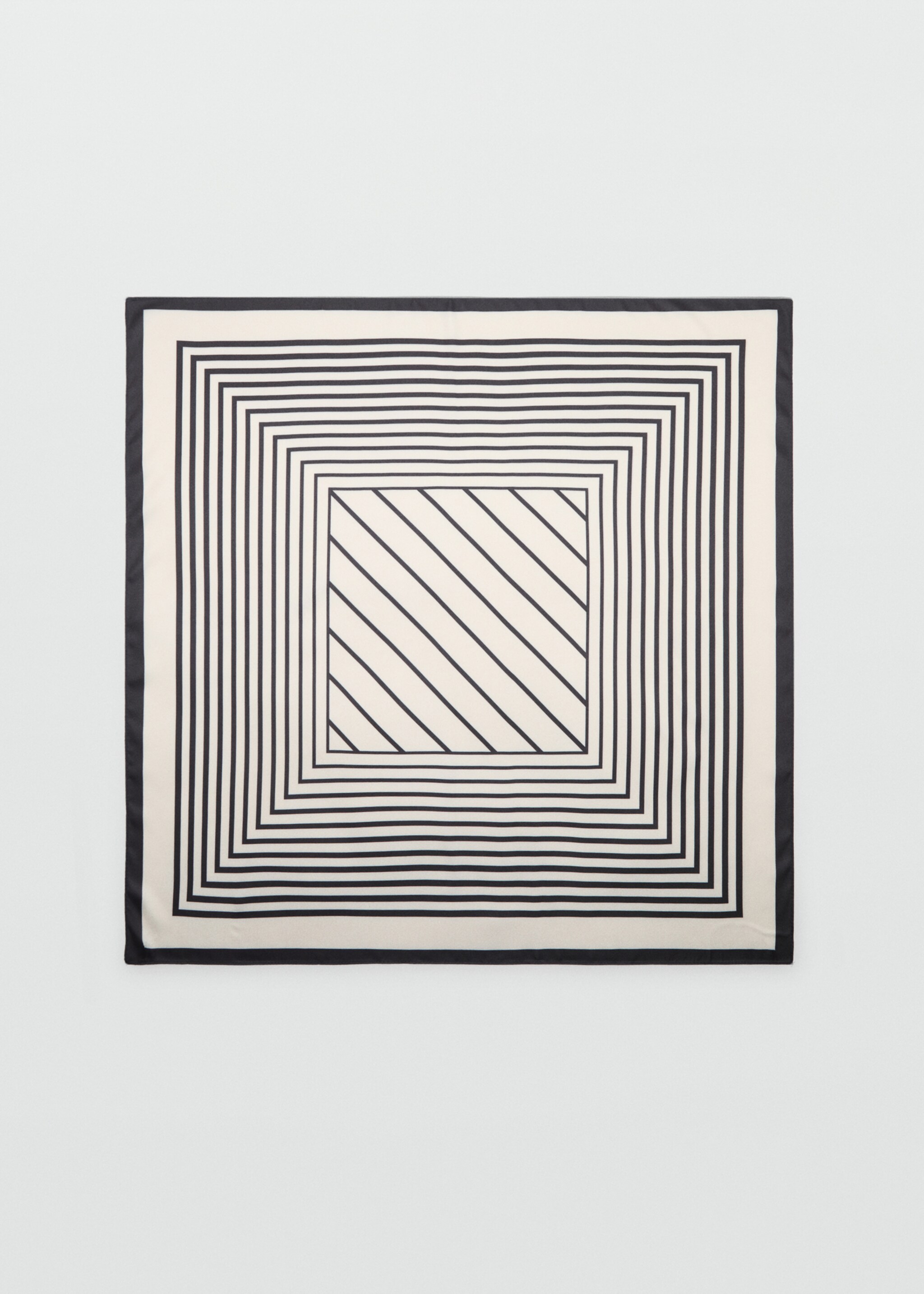 Geometrisch gestreiftes Print-Schal - Artikel ohne Model