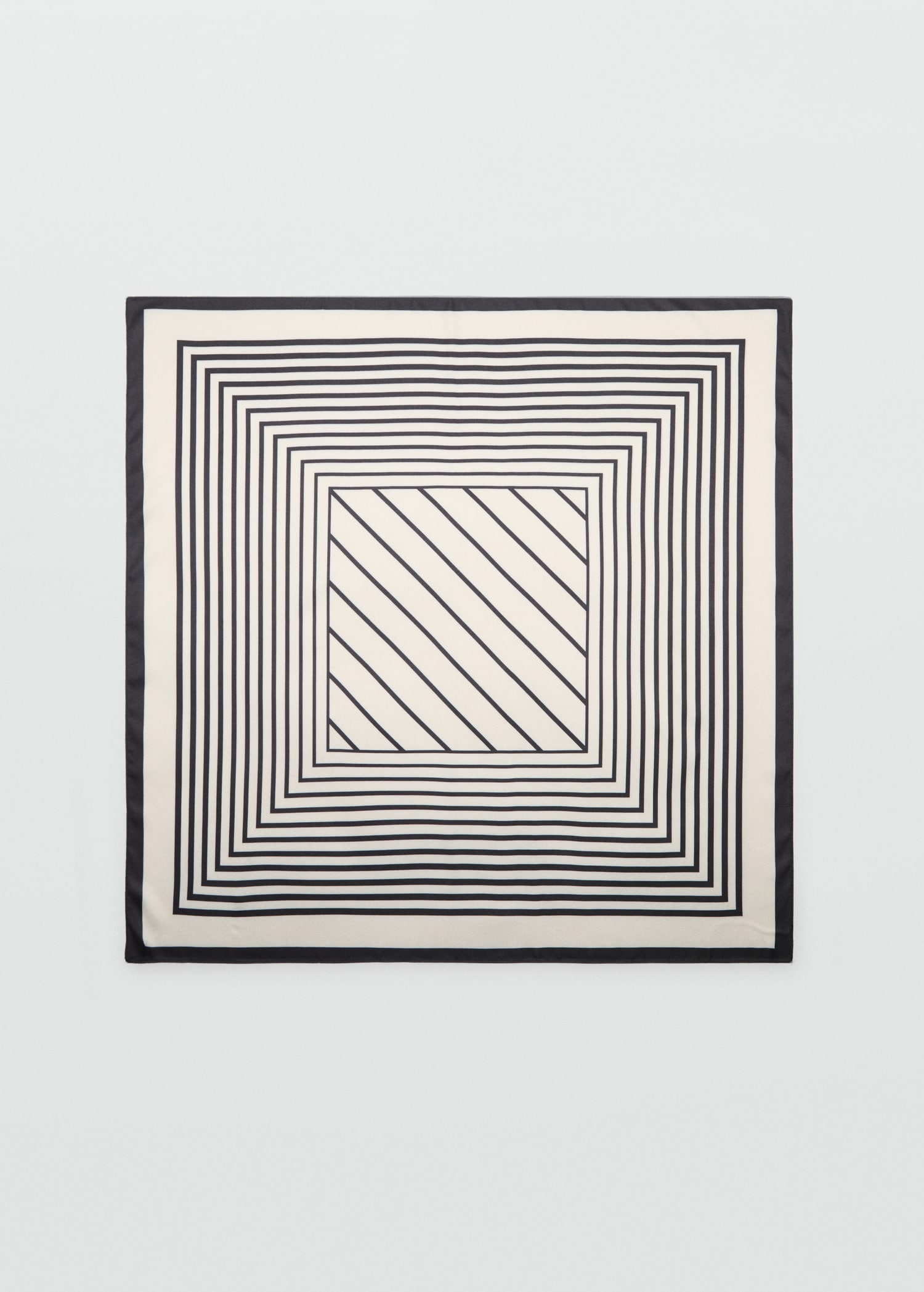 Geometric stripe-print scarf - Article without model