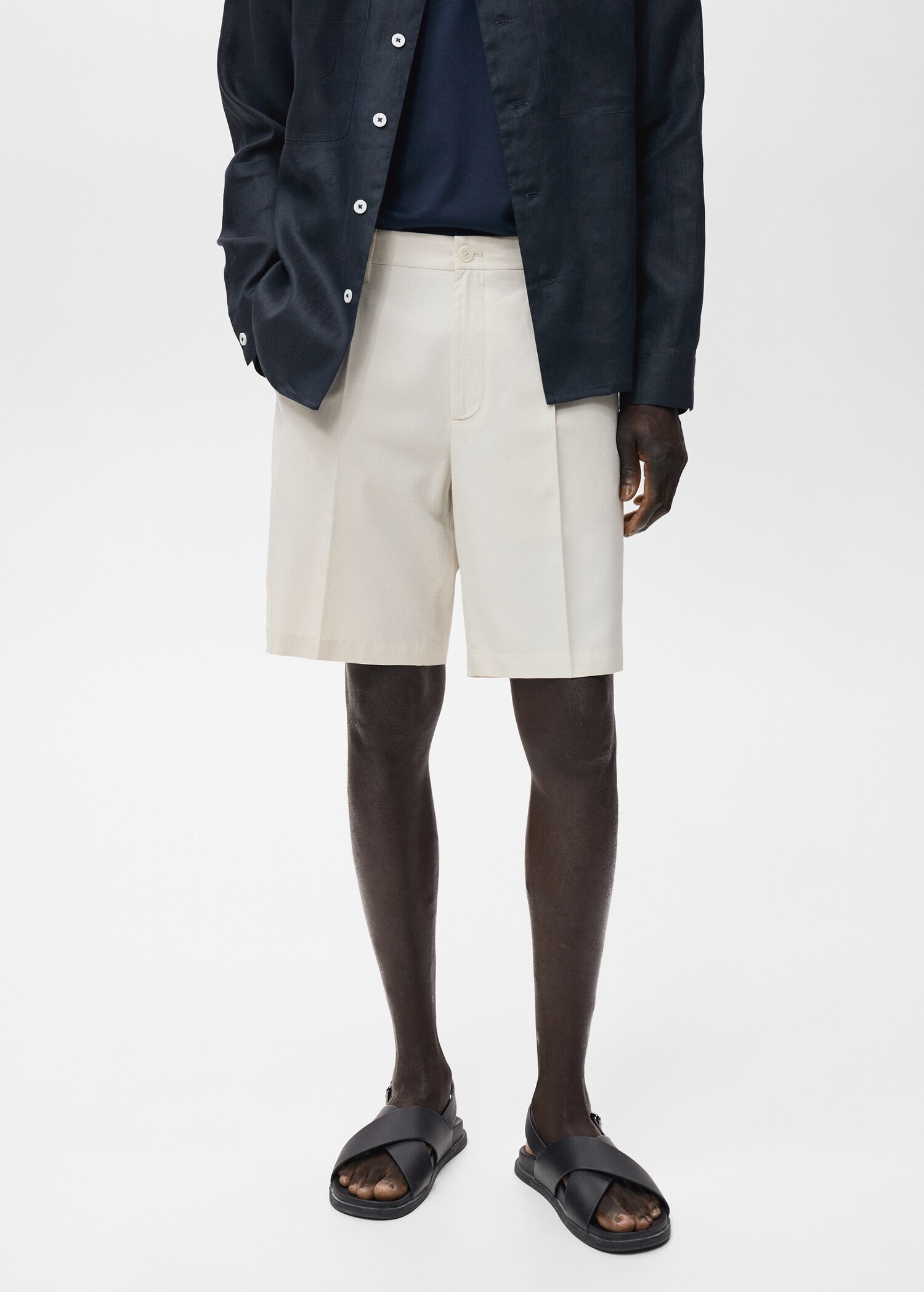 100% linen bermuda shorts - Детальніше про товар 1