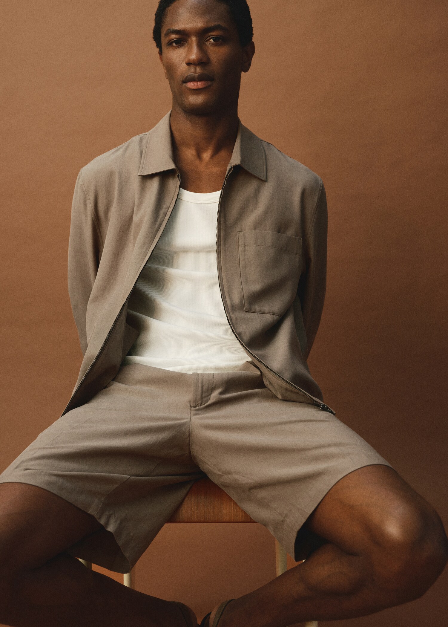 100% linen bermuda shorts - Детальніше про товар 5