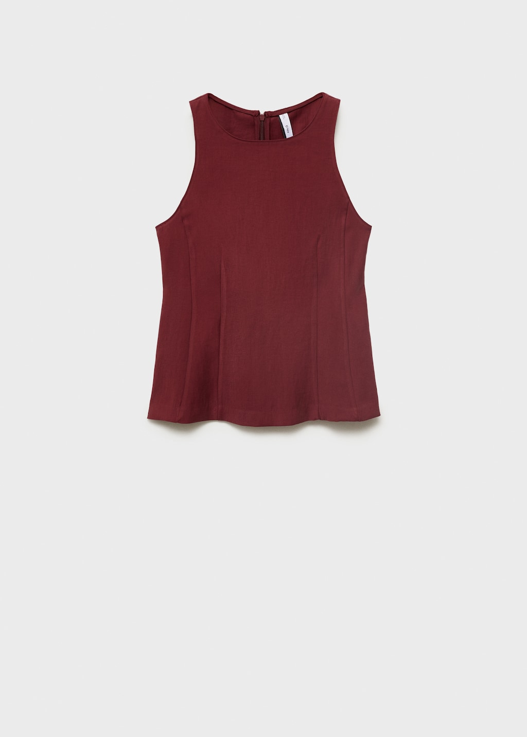 Fitted halter-neck blouse