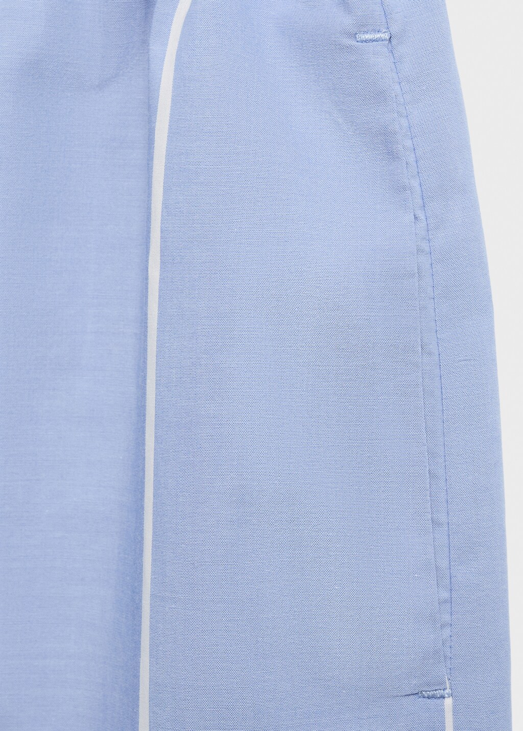 Striped cotton shorts