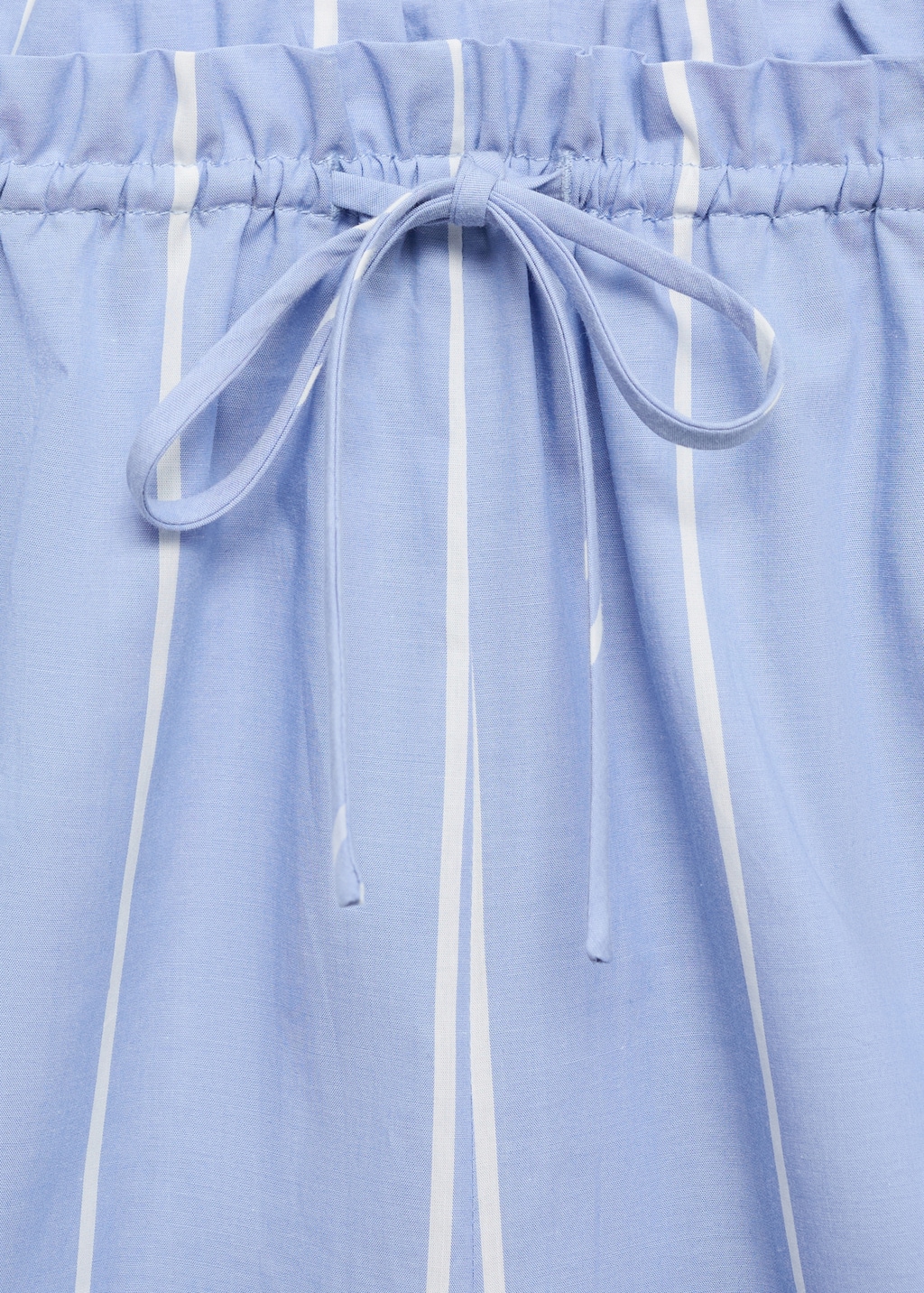 Striped cotton shorts