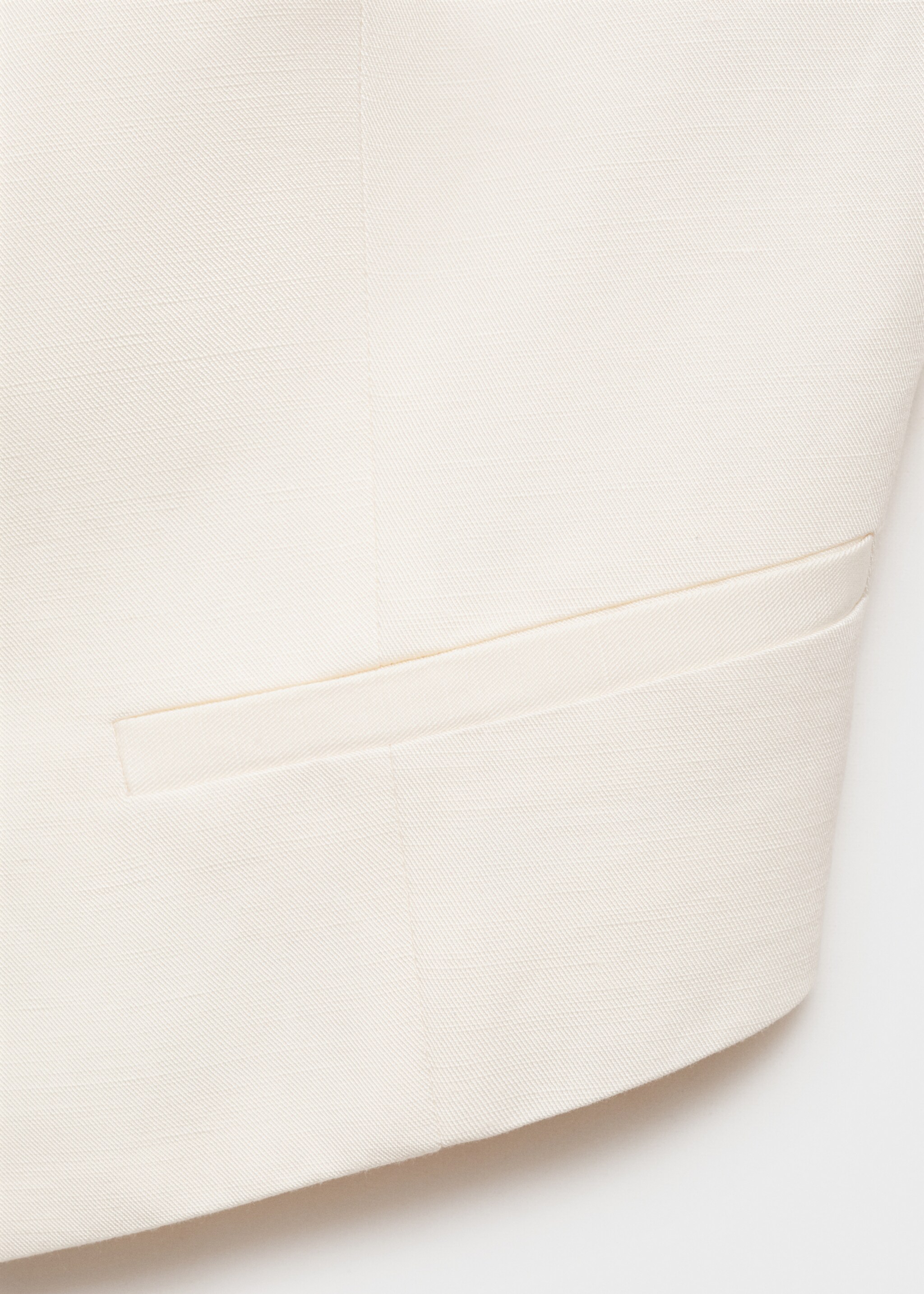 Linen-blend suit waistcoat - Details of the article 0