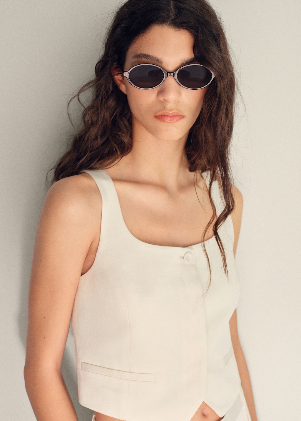 BLESS n°69 SS2021 Liningvest Linen-blend suit vest - Women | MANGO USA