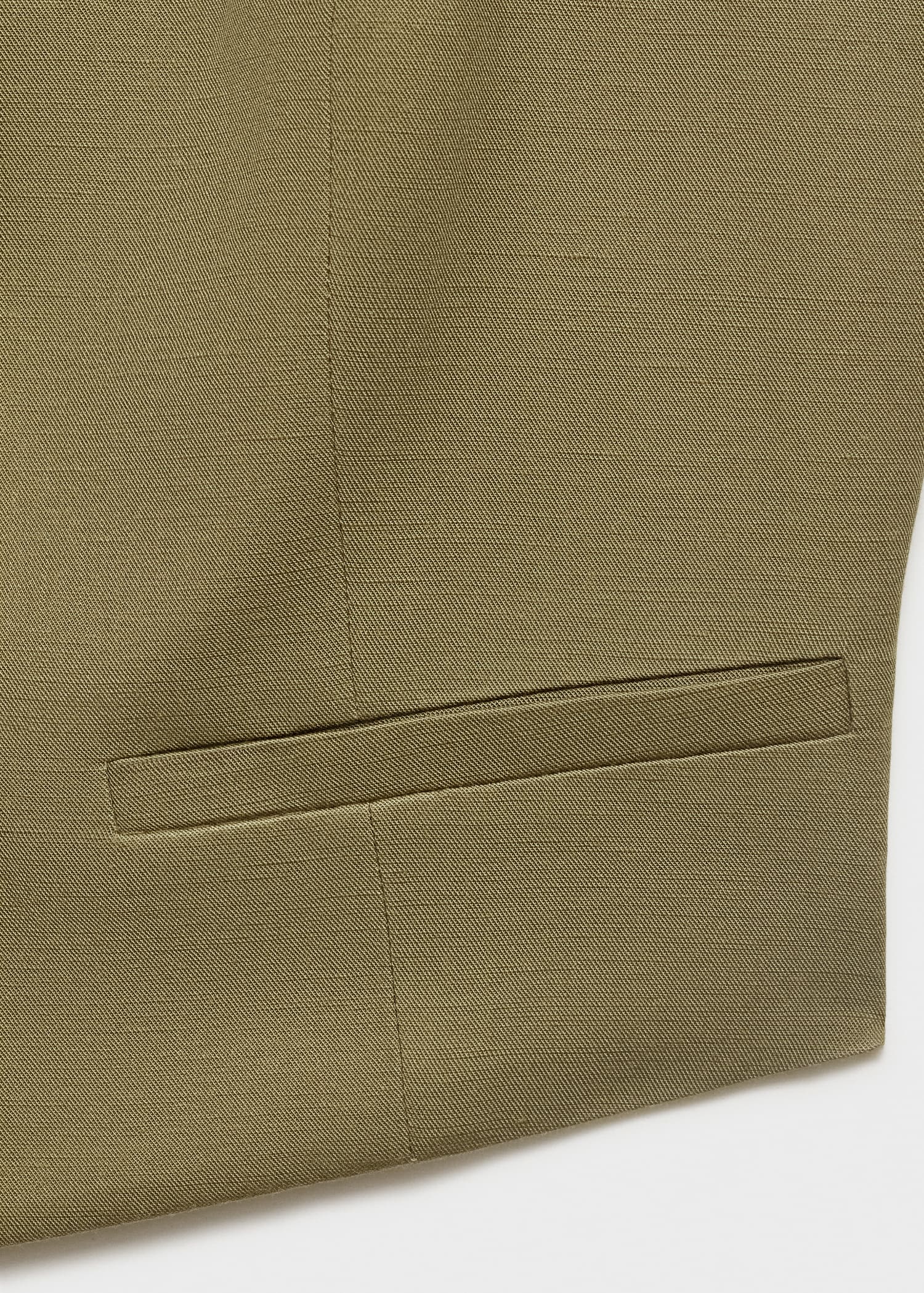 Linen-blend suit waistcoat - Details of the article 0