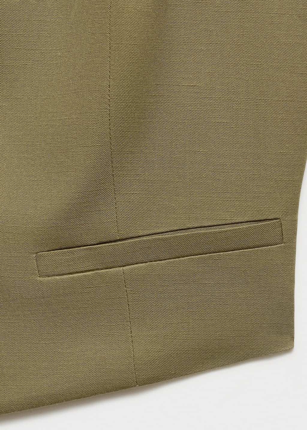 Linen-blend suit vest