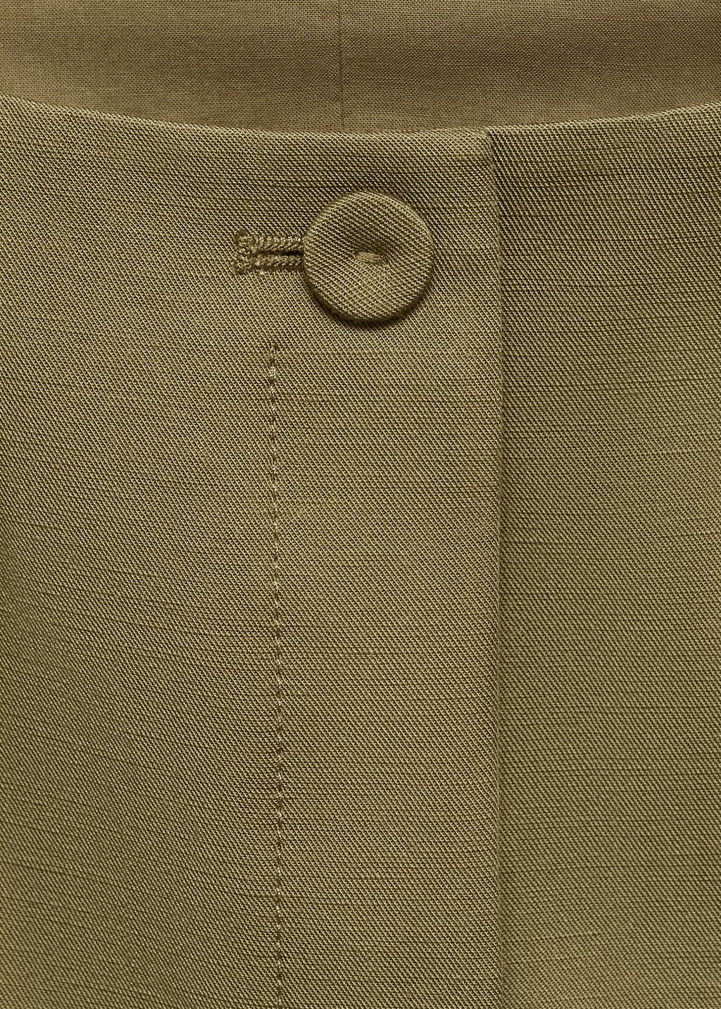 Linen-blend suit vest