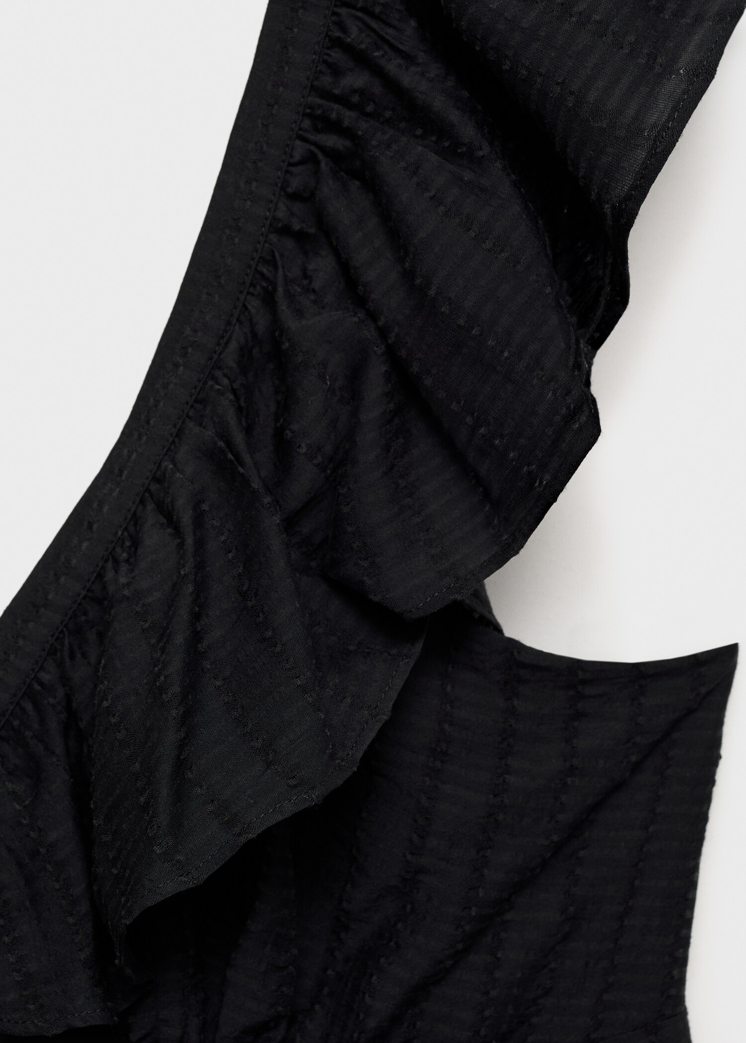 Vestit llarg escot volant - Detall de l'article 0
