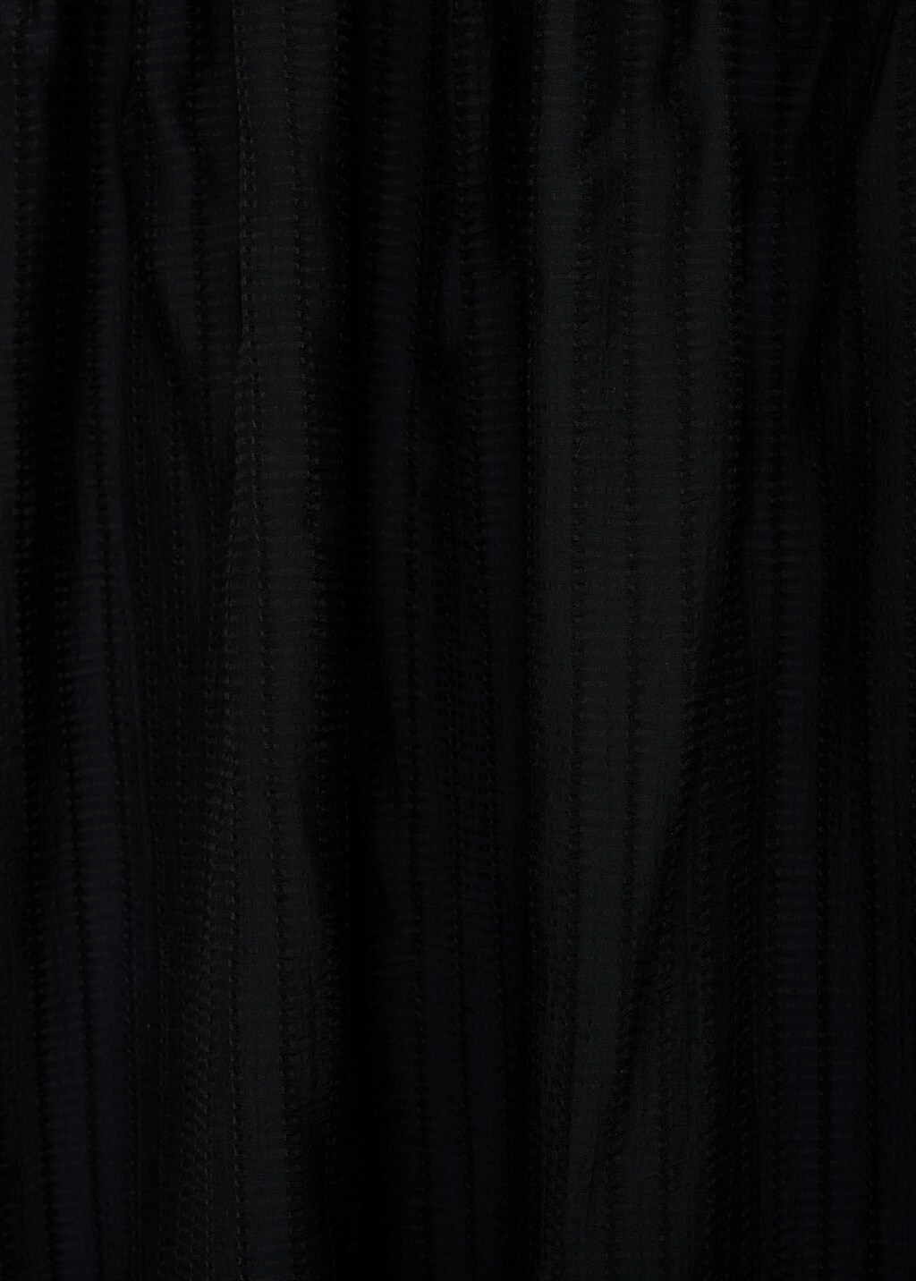 Long dress with ruffle neckline