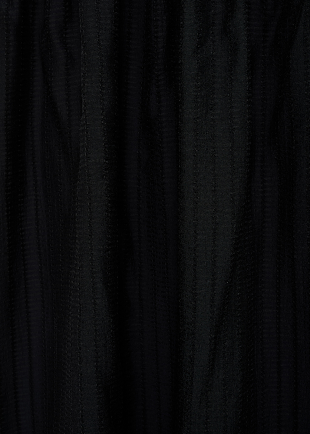 Long dress with ruffle neckline