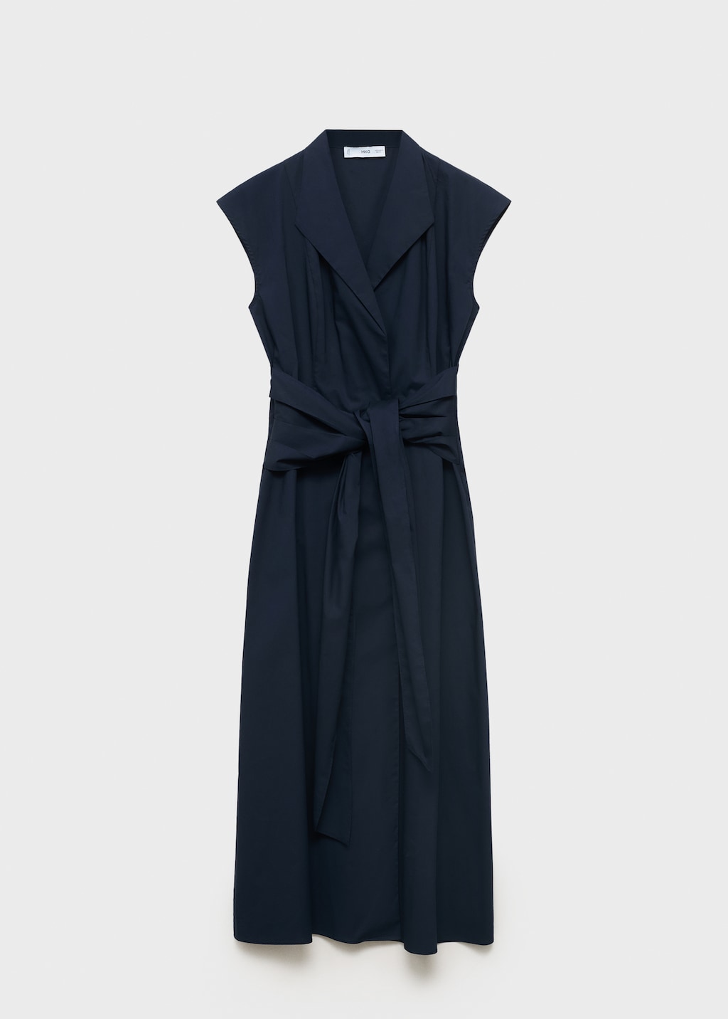 Knot detail shirt dress