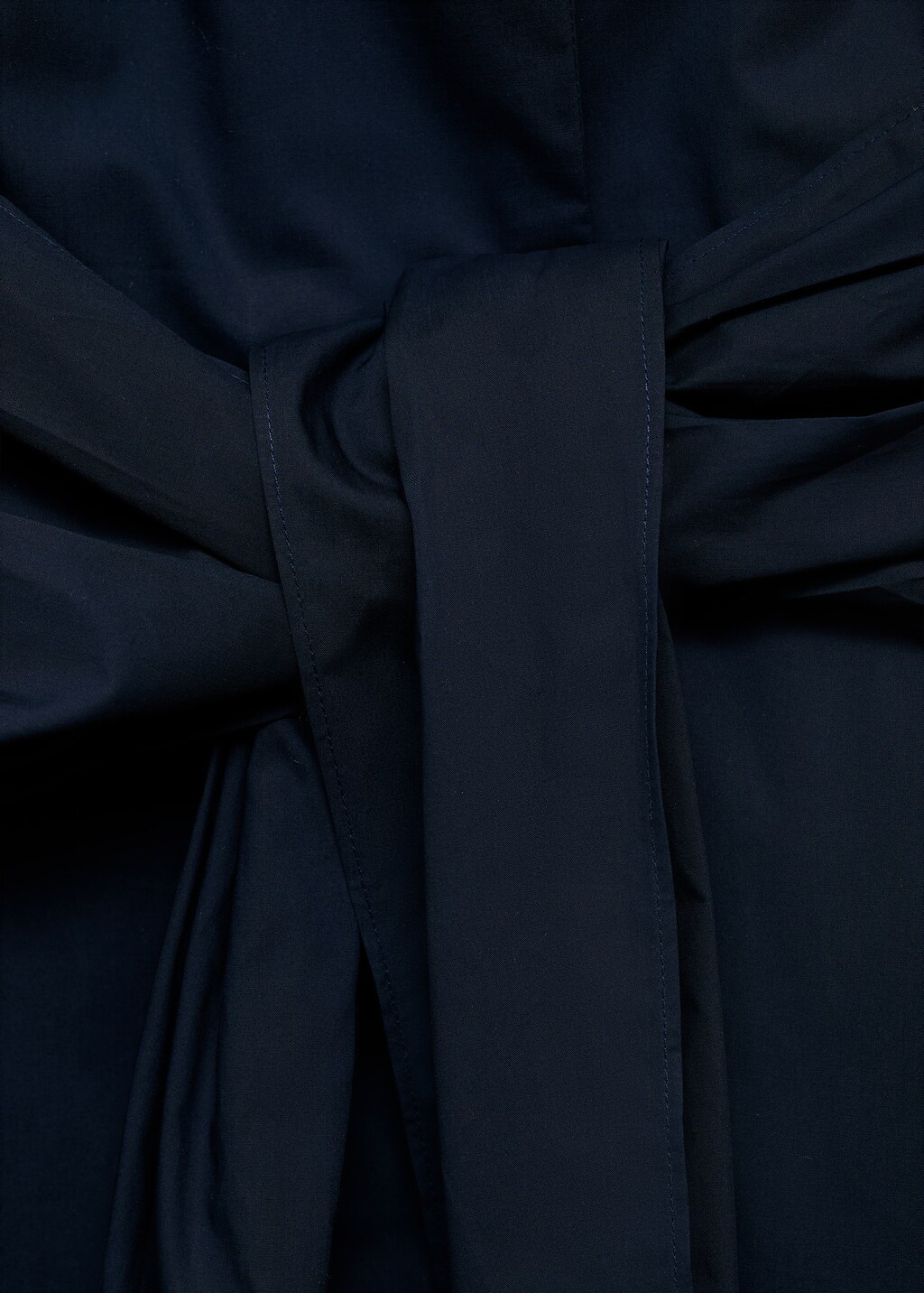 Knot detail shirt dress