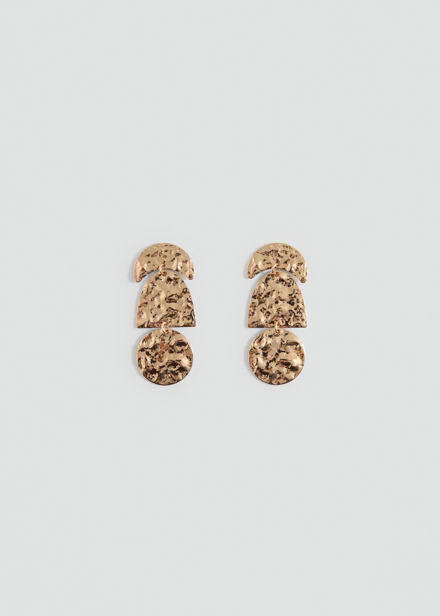 Boucles d'oreilles pendantes texturées - Article sans modèle