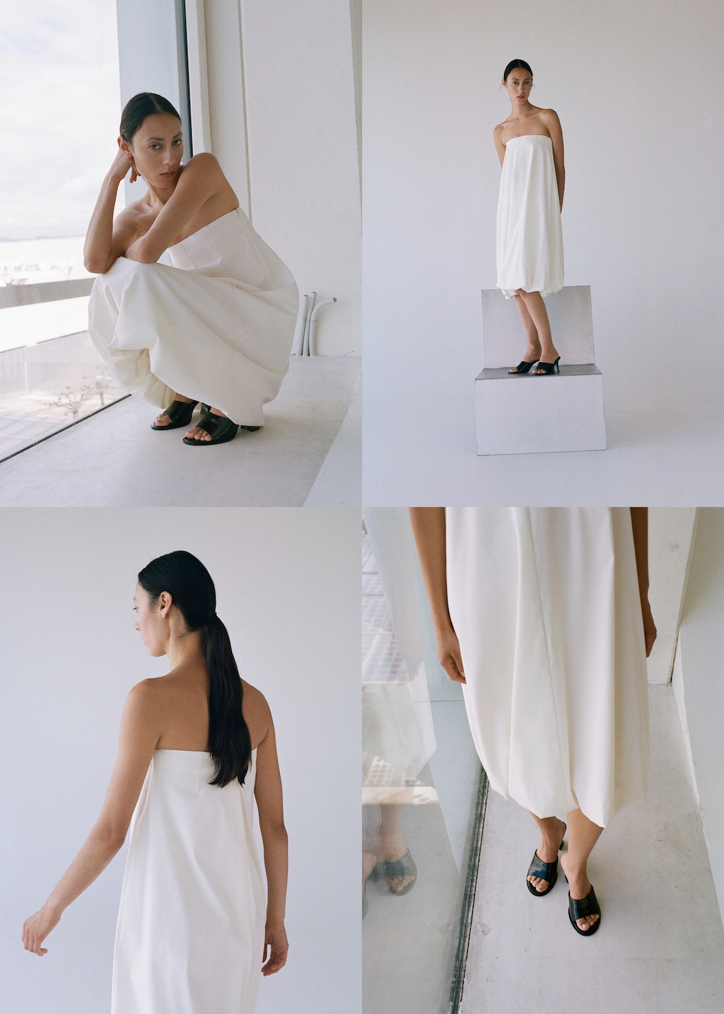 Patent leather high-heeled sandals