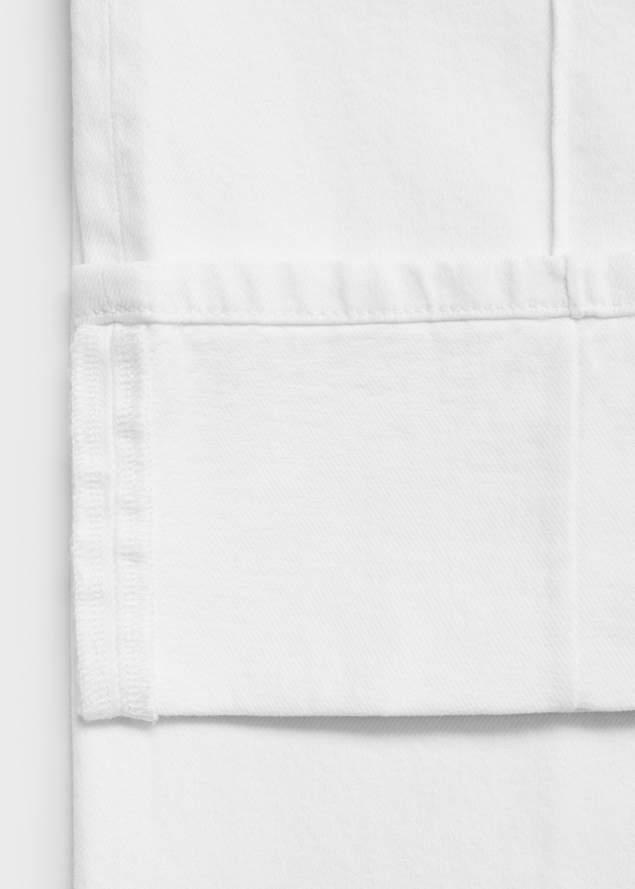 Wide leg cropped jeans with turned-up hem - Details of the article 0