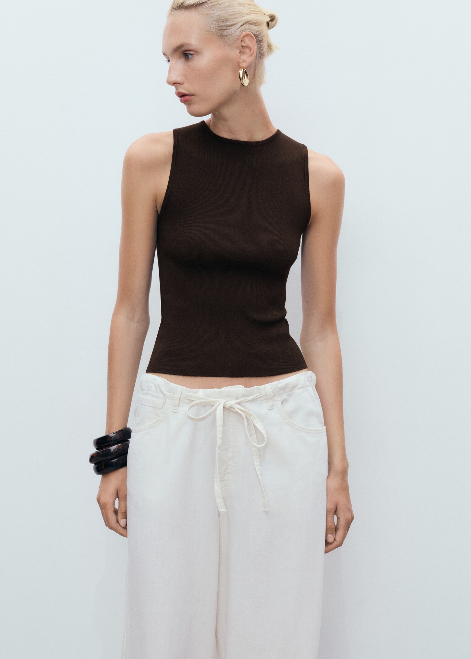 Fine-knit top - Medium plane