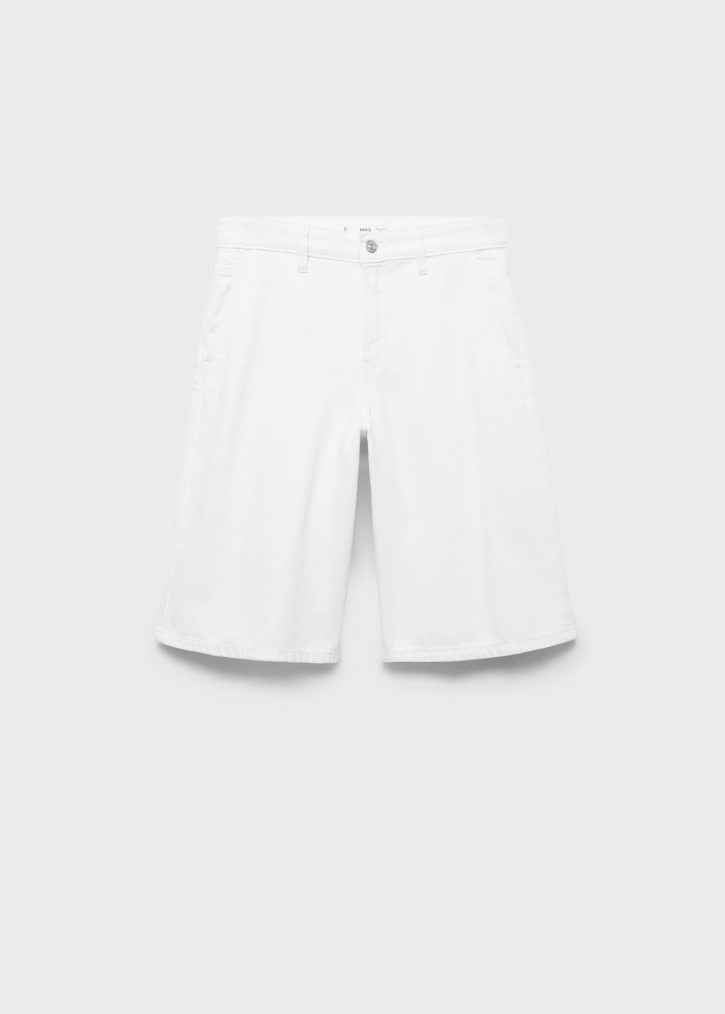 Straight-fit mid-rise denim jorts - image 4