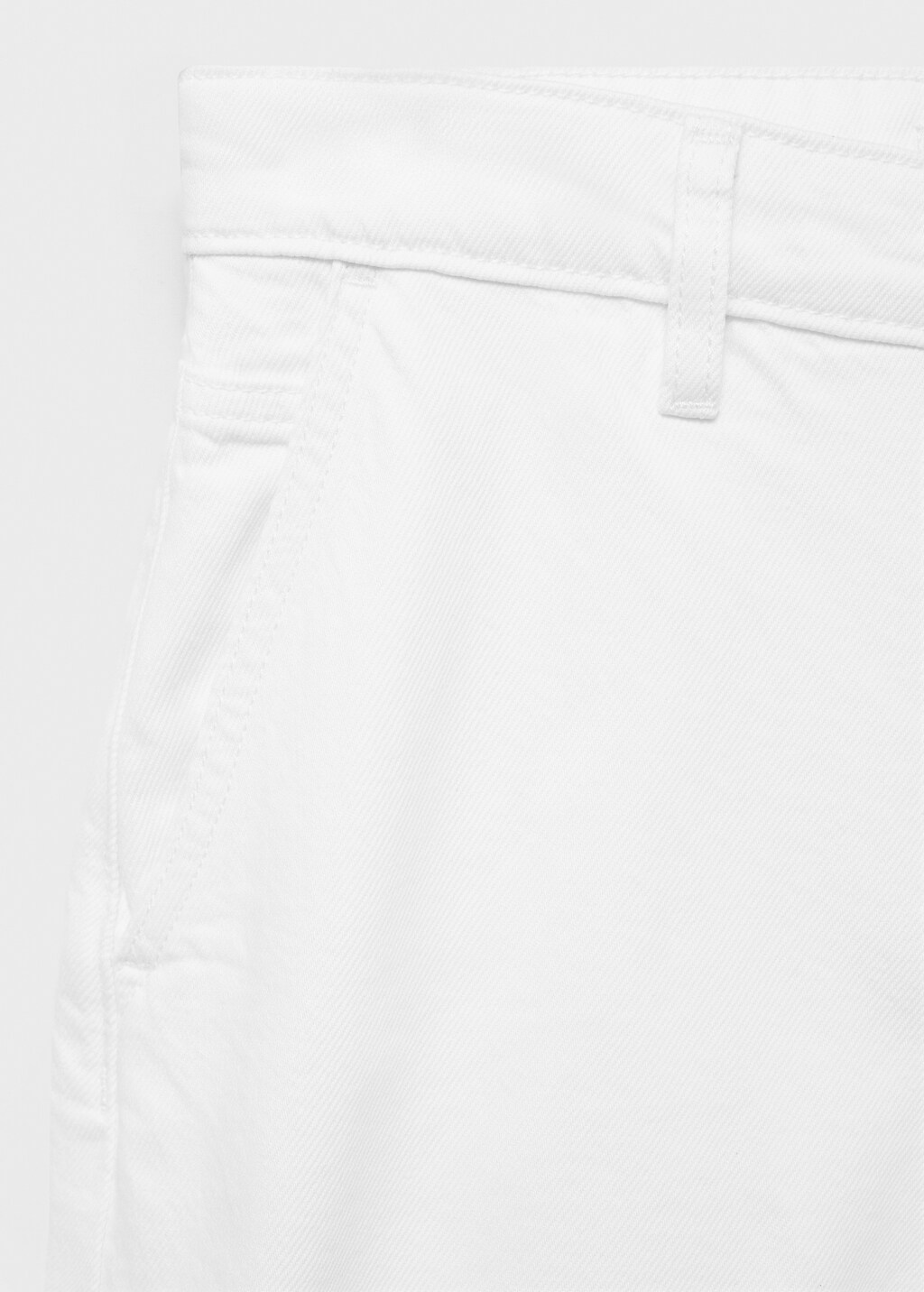 Straight-fit mid-rise denim jorts - image 5
