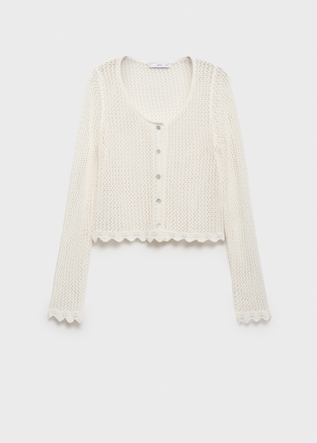 Mango Crochet cardigan with buttons