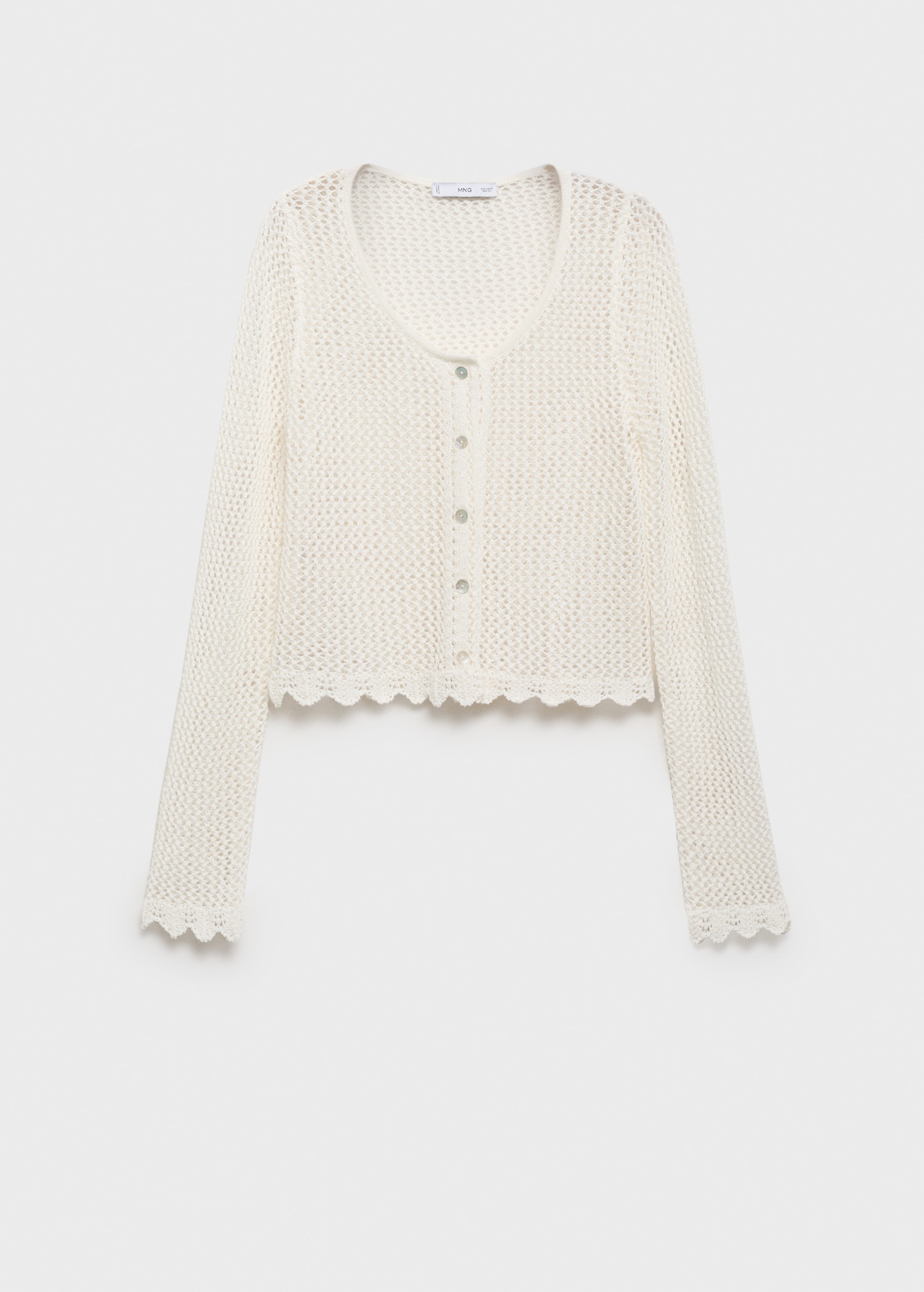 Crochet cardigan with buttons - Article without model