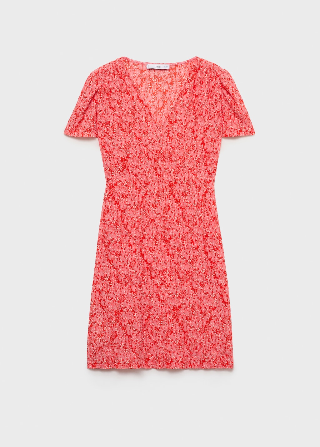 Printed V-neck dress